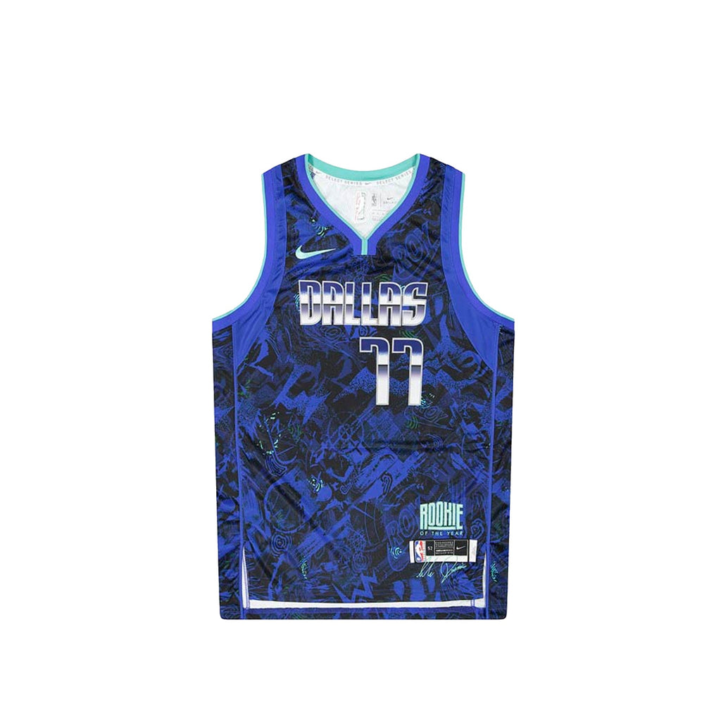Mens Luka Doncic Select Series Jersey Hyper Royal Nike оригінал – Купити в Україні – боковий вид