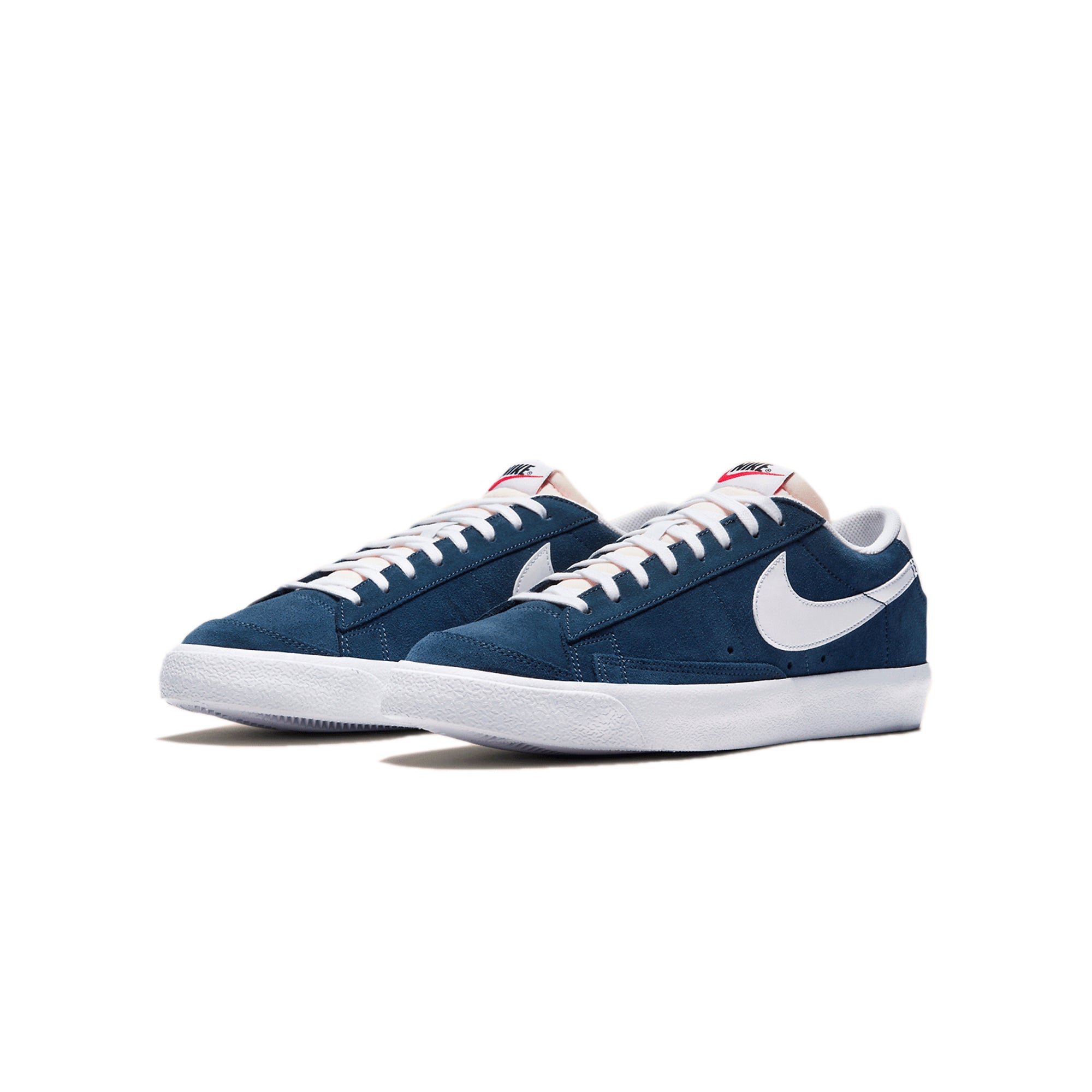 Mens Blazer Low 77 Suede Midnight Navy Shoes Nike оригінал – Купити в Україні – вид ззаду