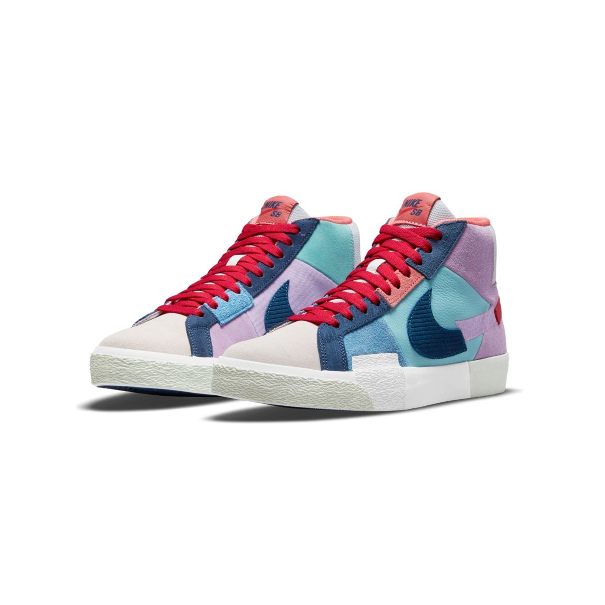 Оригінальна Mens Zoom Blazer MID Premium Shoes Lilac Nike – вид ззаду