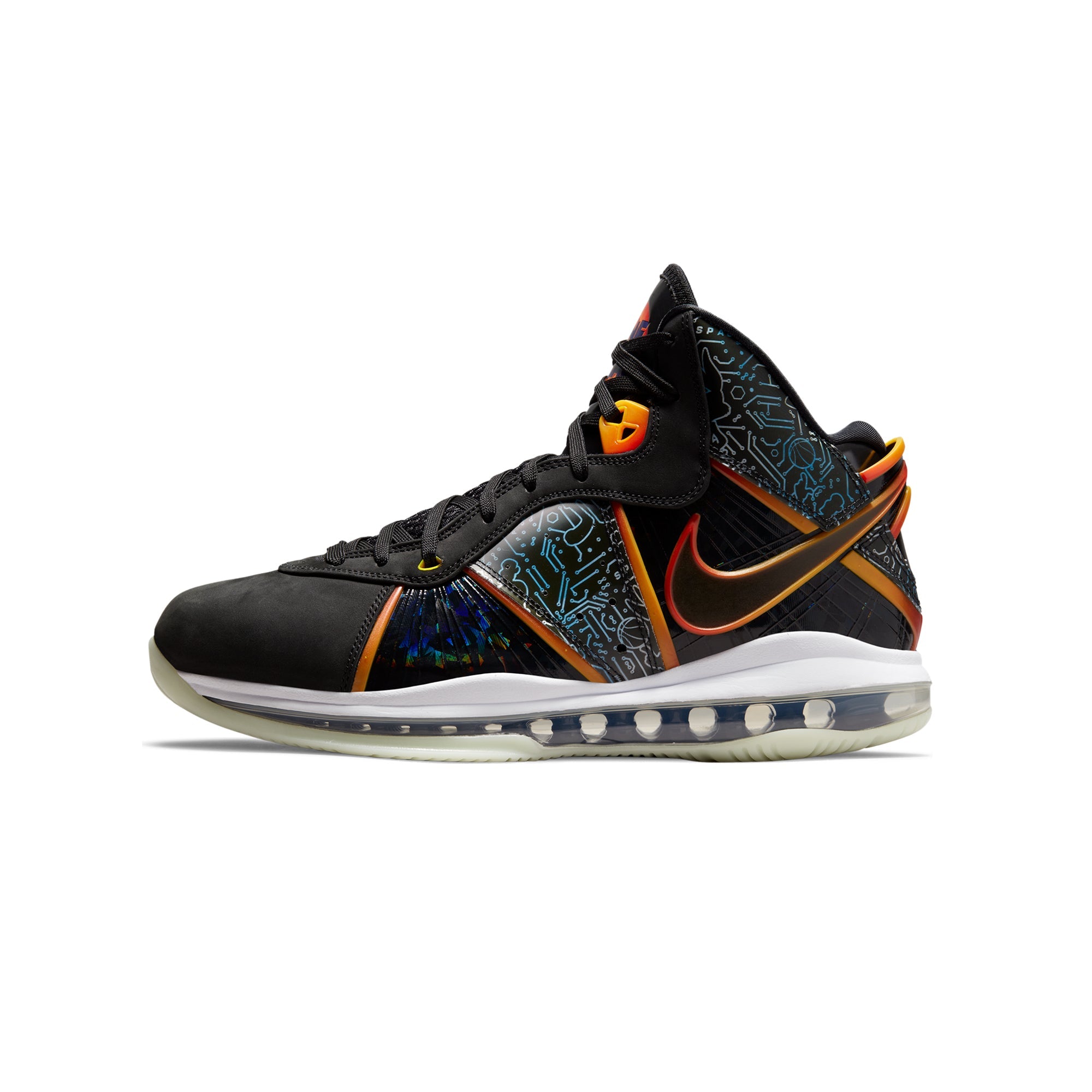 Mens Lebron VIII Qs Shoes Black Nike оригінал – Купити в Україні – боковий вид