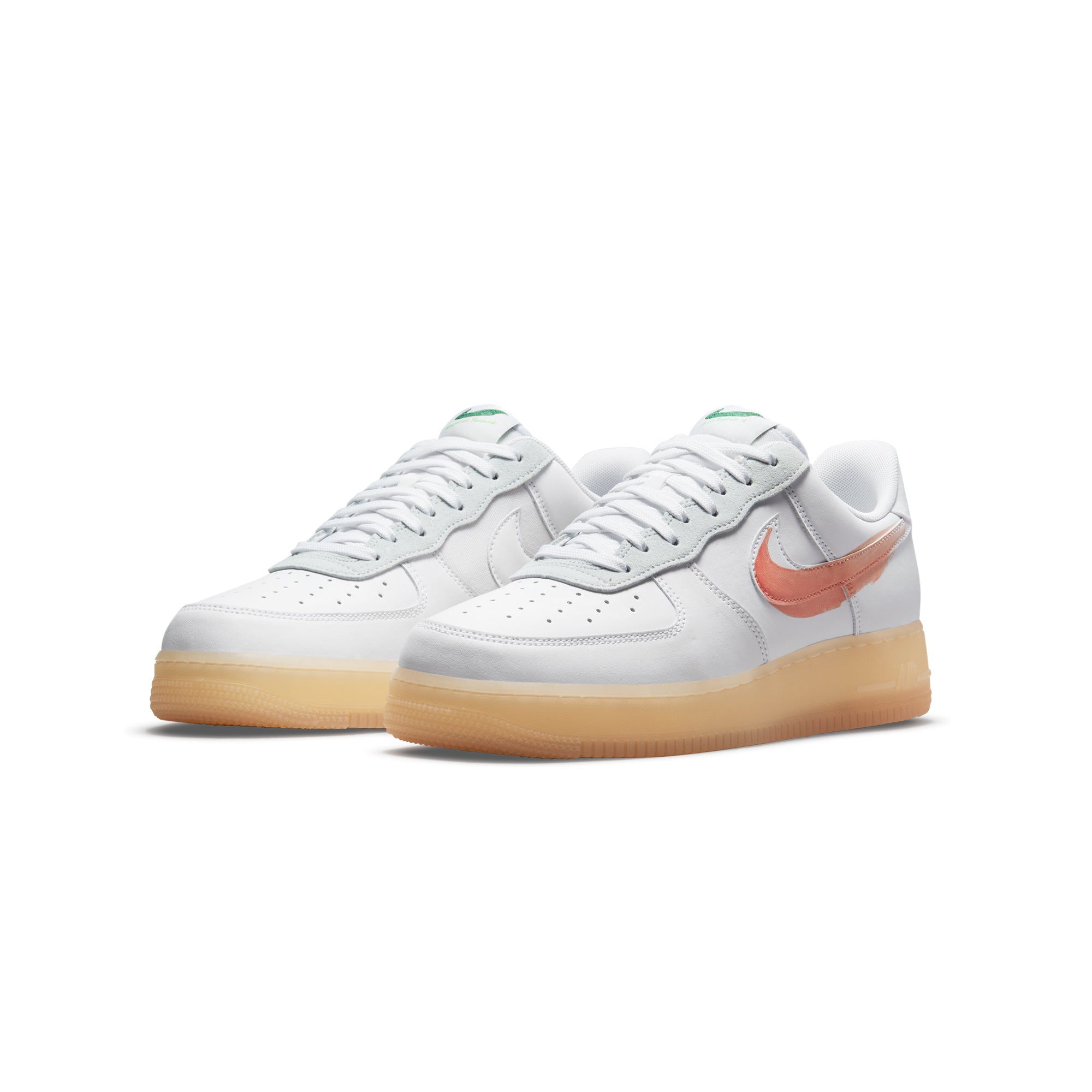 Mens Flyleather Air Force 1 Shoes White Nike оригінал – Купити в Україні – вид ззаду