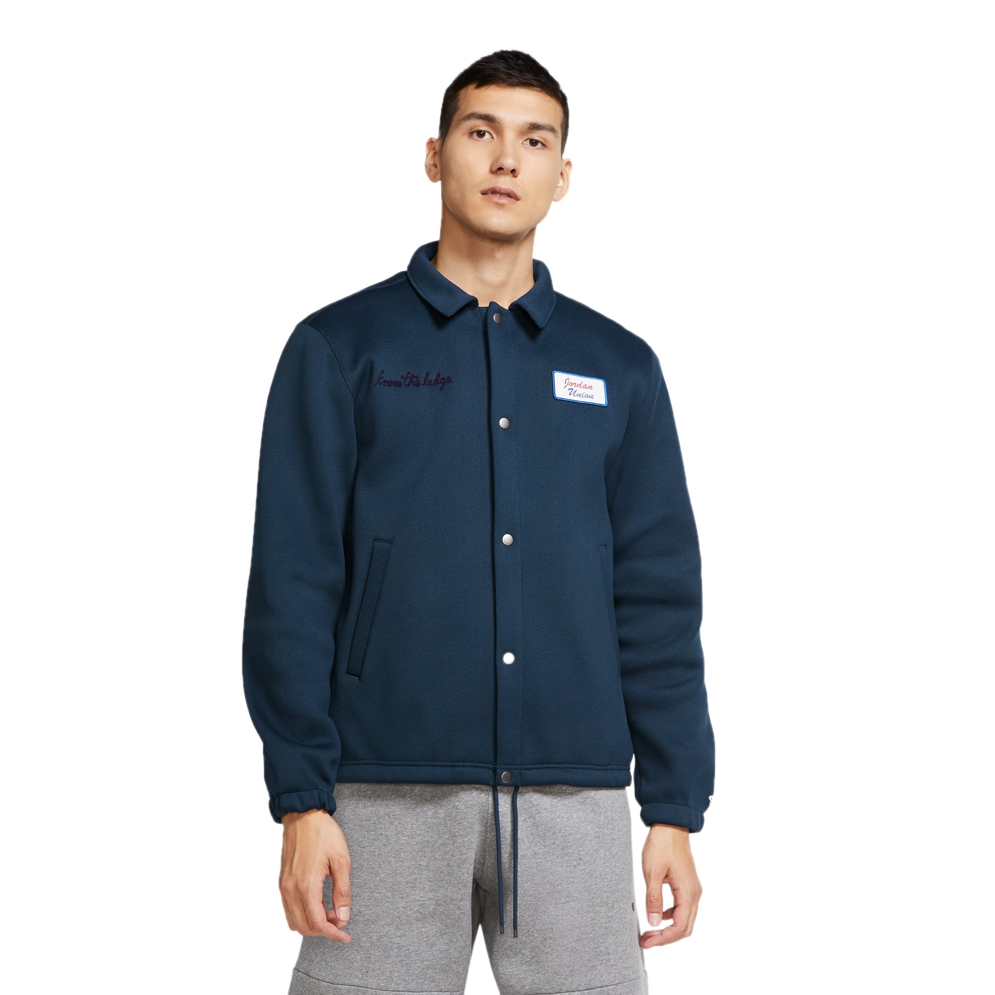 Men Jordan X Union Coachs Jacket Air jordan – Гарантія оригінальності – боковий вид