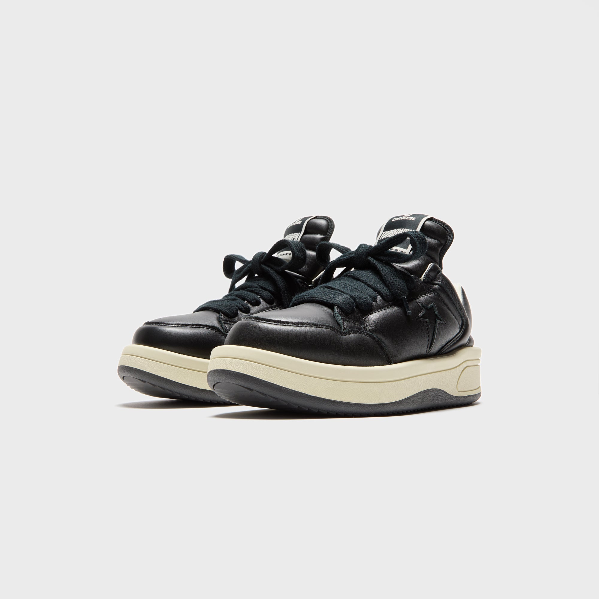 Оригінальна X Converse Drkshdw Turbowpn Ox Black Rick owens – вид ззаду