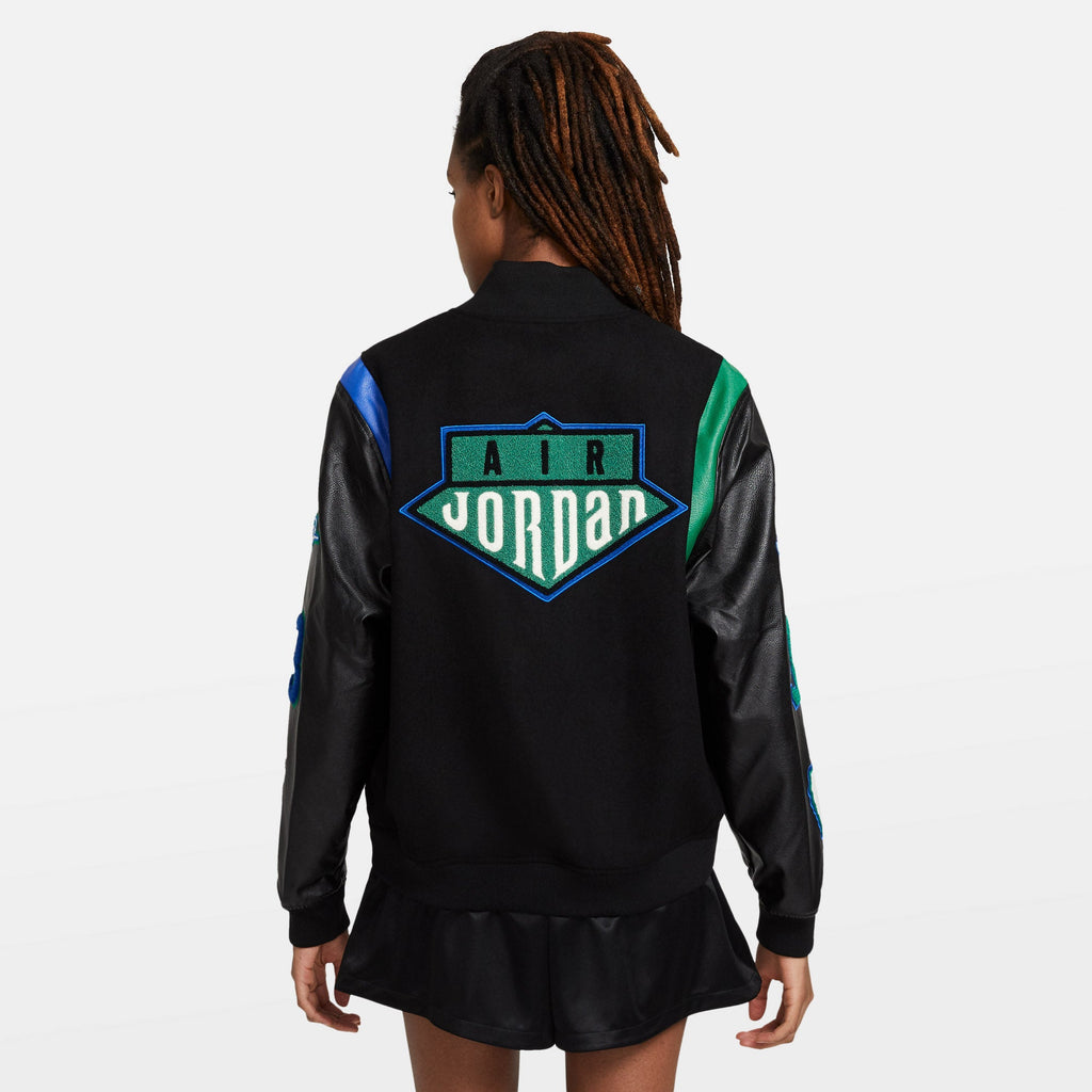 Оригінальна X Aleali May Womens Varsity Jacket Air jordan – вид ззаду