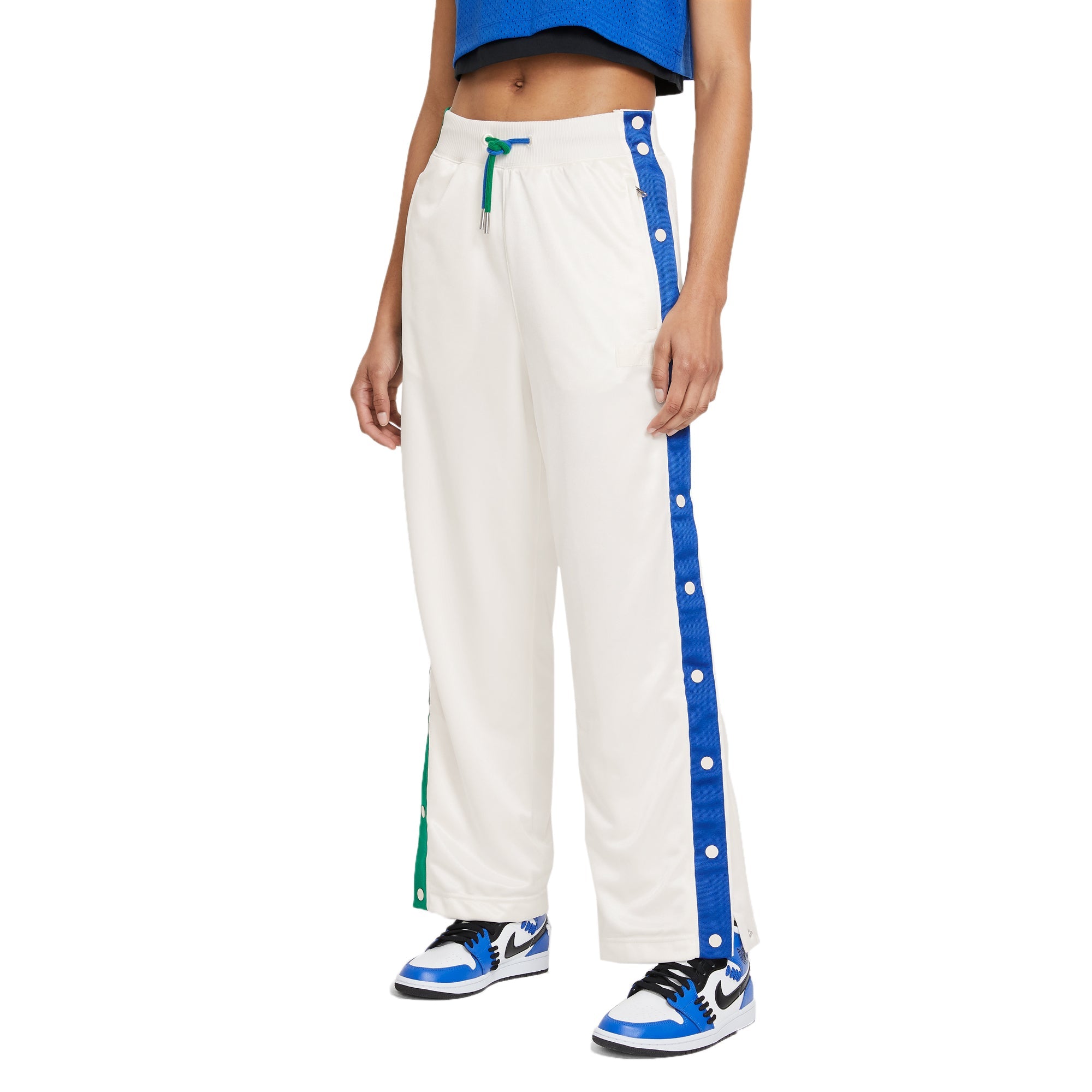 Оригінальна X Aleali May Womens Tearaway Pants Sail Game Royal Air jordan – боковий вид