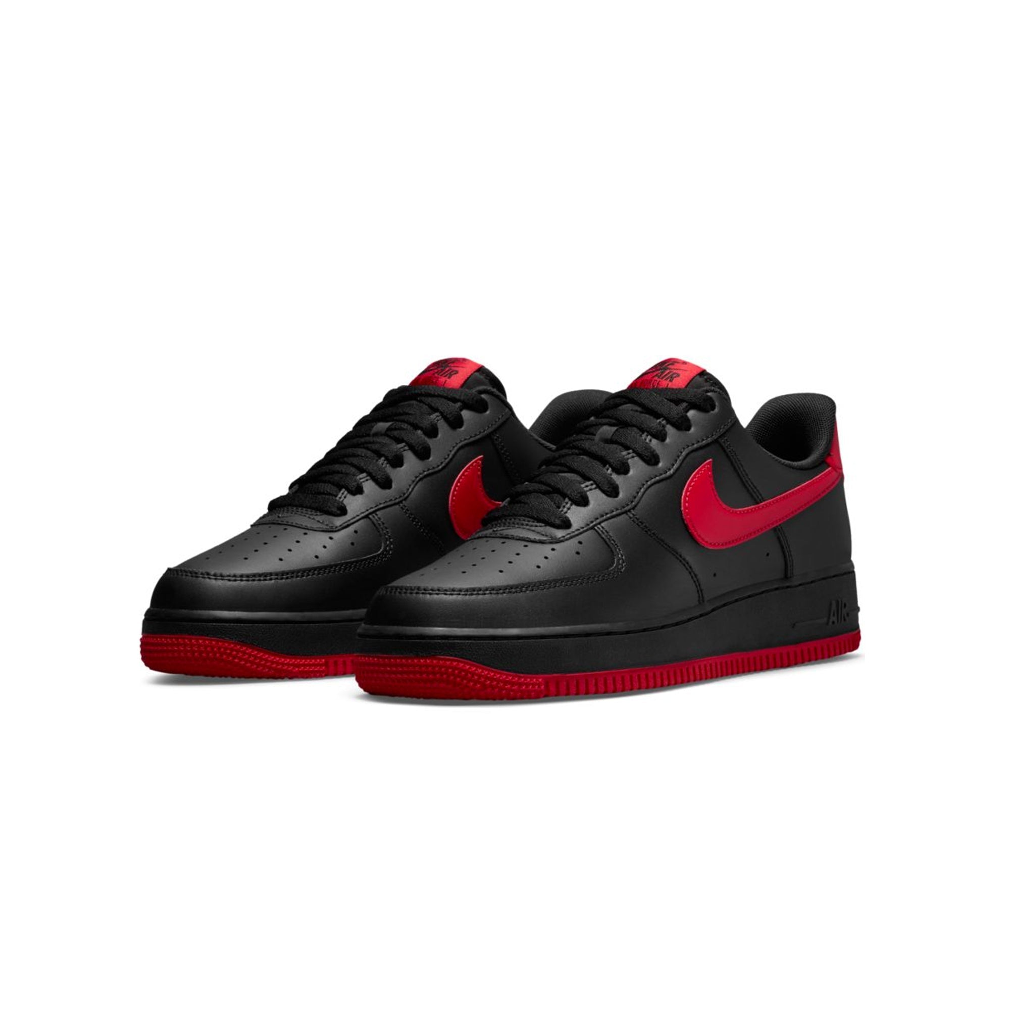 Оригінальна Mens Air Force 1 07 Shoes Black Nike – вид ззаду