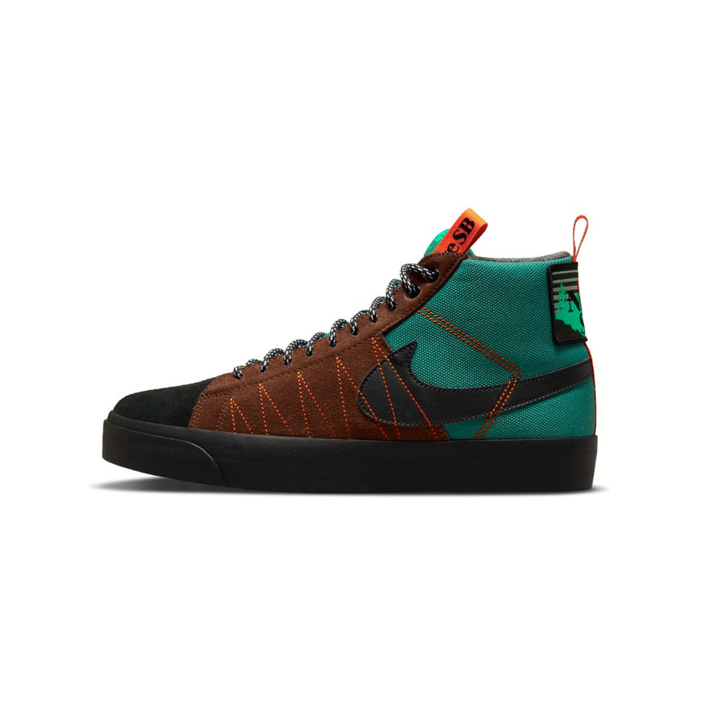 Mens Sb Zoom Blazer MID Premium Shoes Noble Green Nike оригінал – Купити в Україні – боковий вид