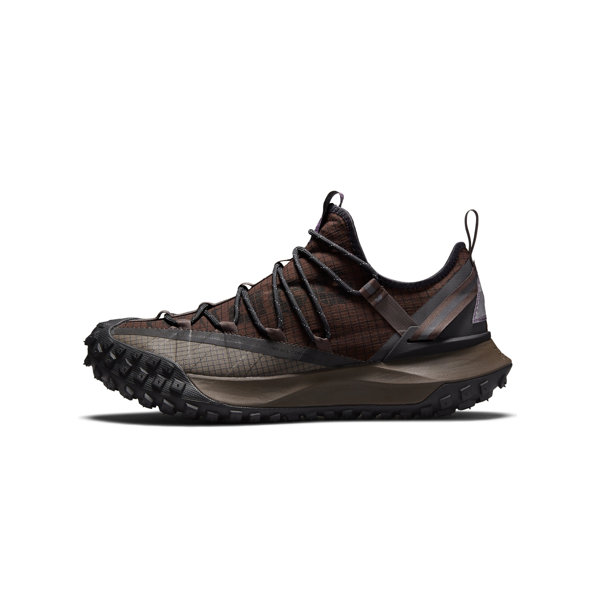 Mens Mountain Fly Low Shoes Brown Basalt Nike – Гарантія оригінальності – боковий вид