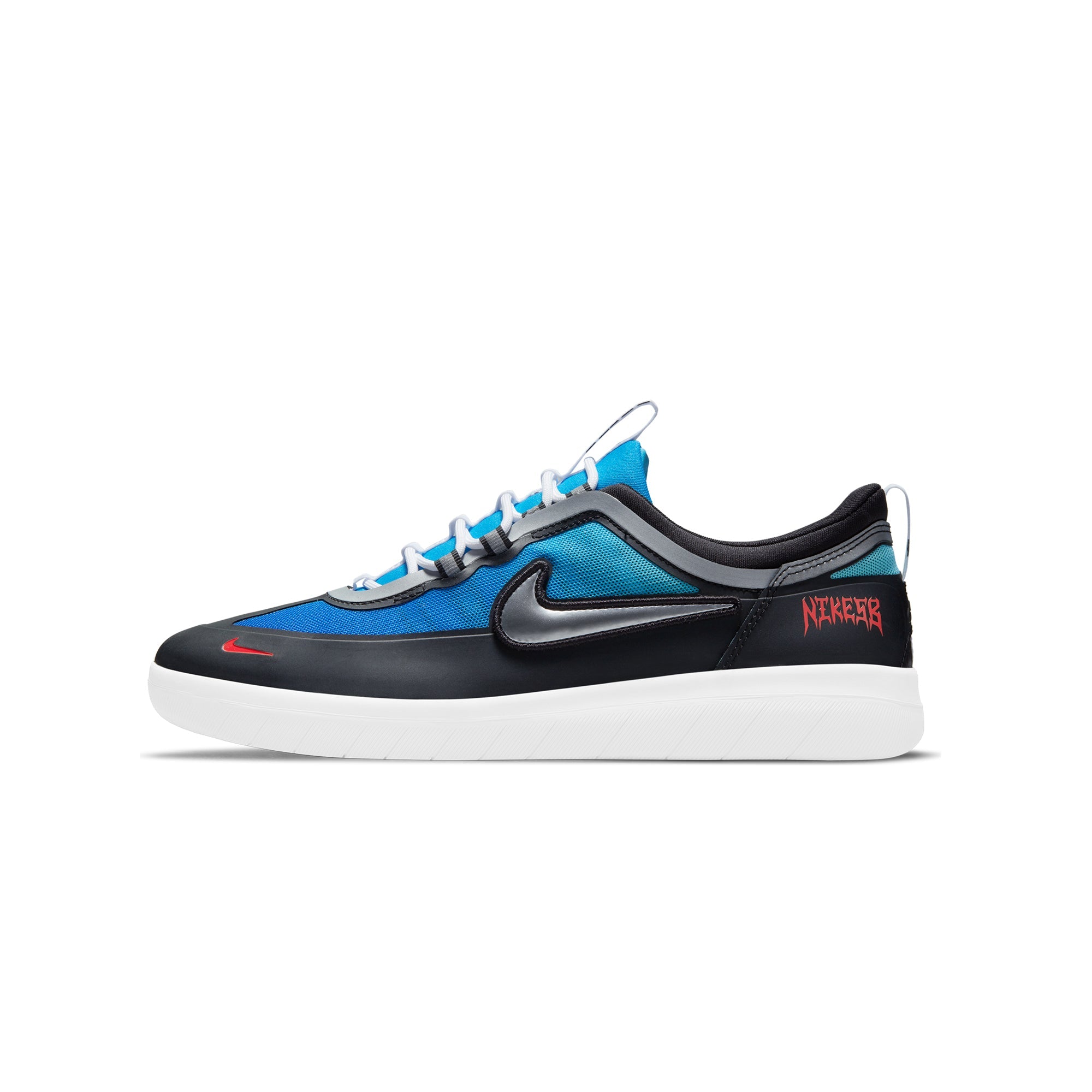 Mens Nyjah Free 2 Premium Shoes Lt Photo Blue Nike – Гарантія оригінальності – боковий вид