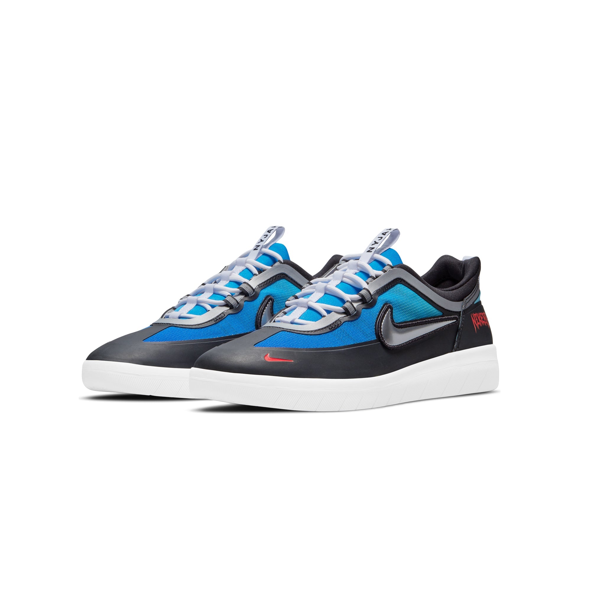 Mens Nyjah Free 2 Premium Shoes Lt Photo Blue Nike – Гарантія оригінальності – вид ззаду