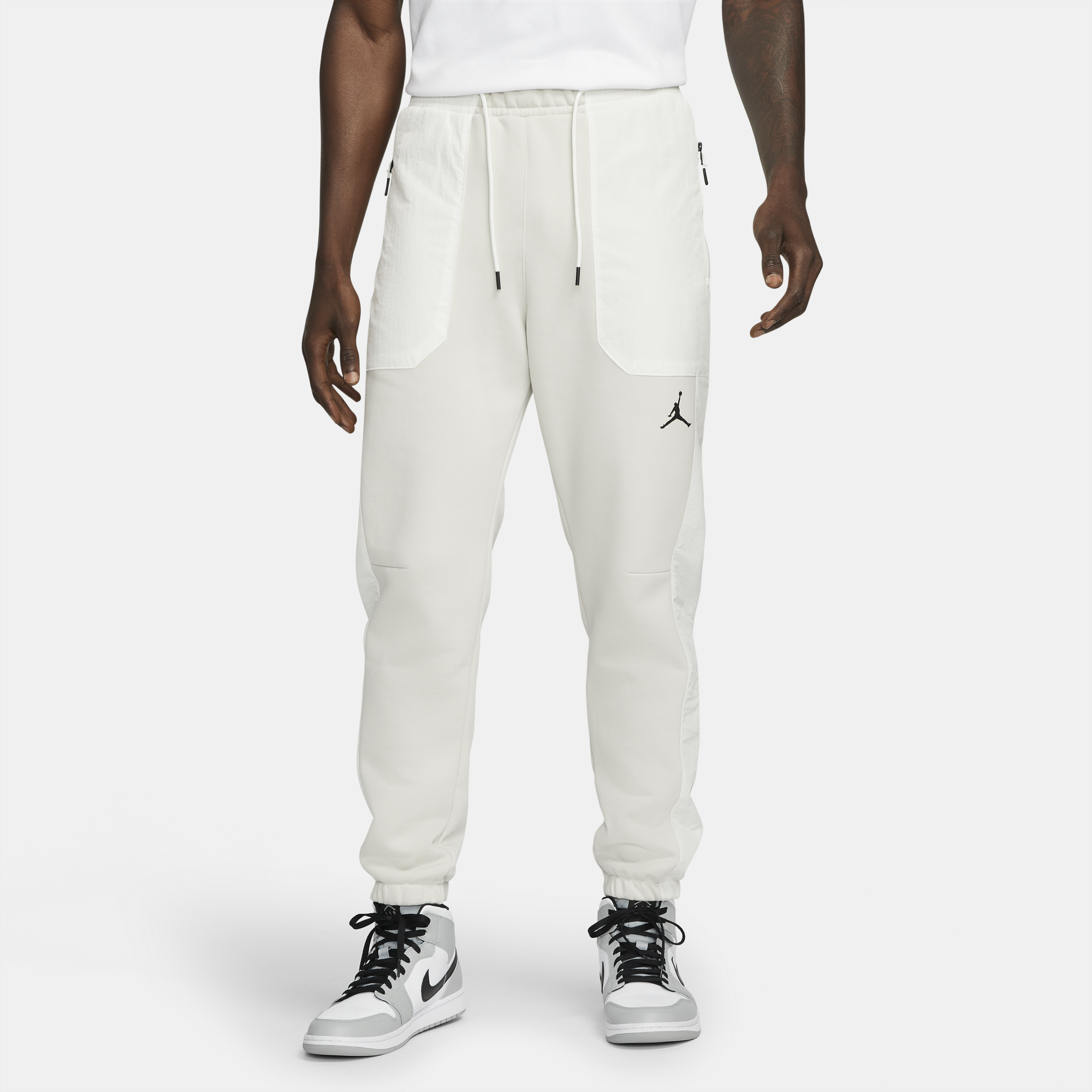 Оригінальна Mens 23 Engineered Fleece Pants Light Bone Air jordan – вид ззаду