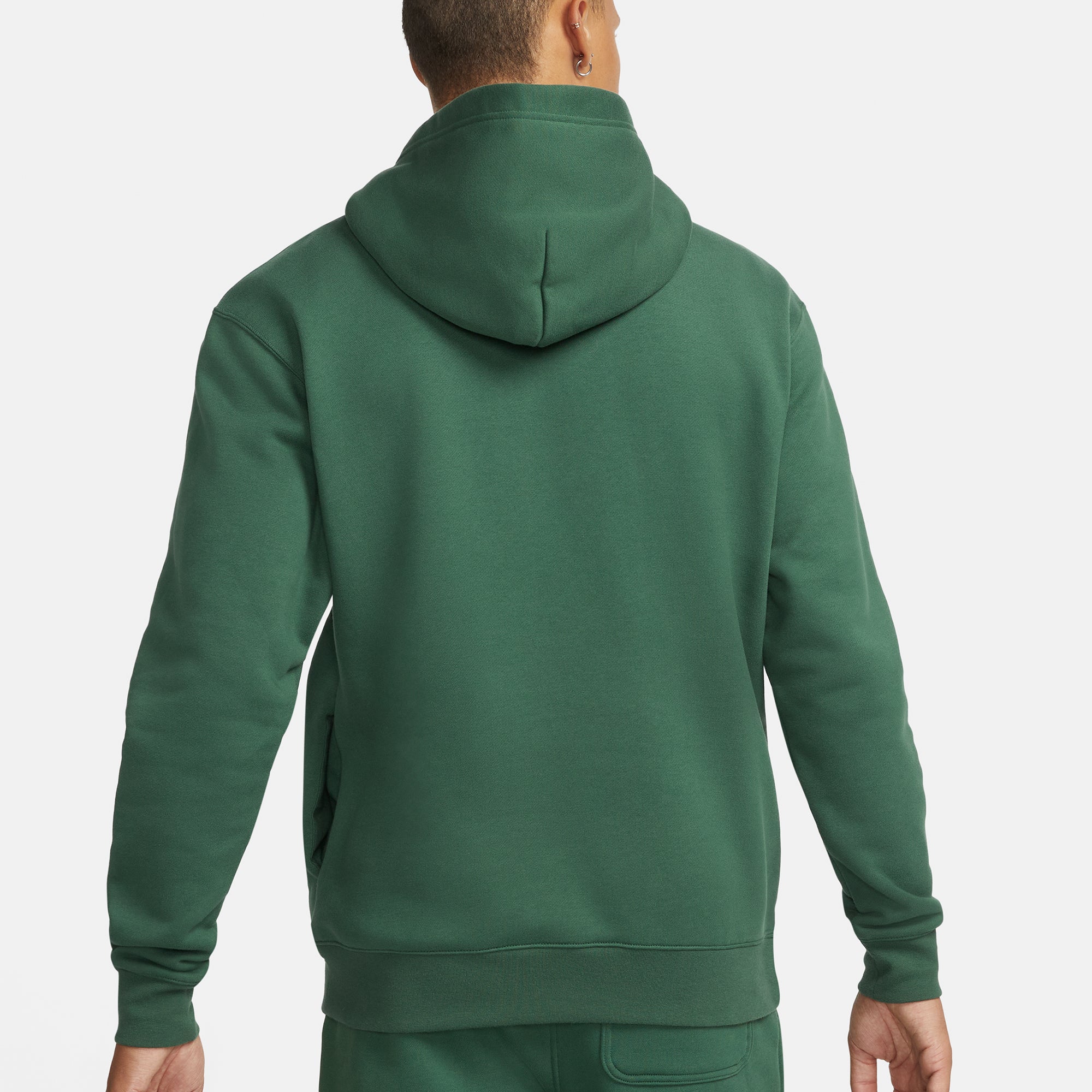 Оригінальна Mens Graphic Fleece Hoodie Noble Green Air jordan – вид ззаду