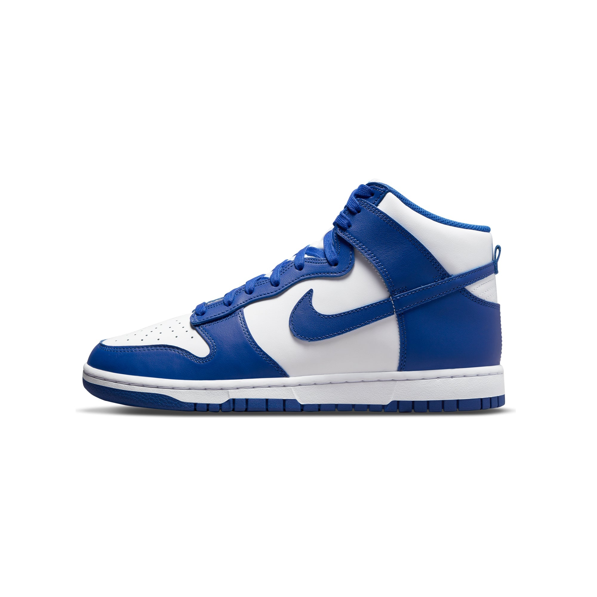 Оригінальна Mens Dunk High Retro Game Royal Shoes Nike – боковий вид