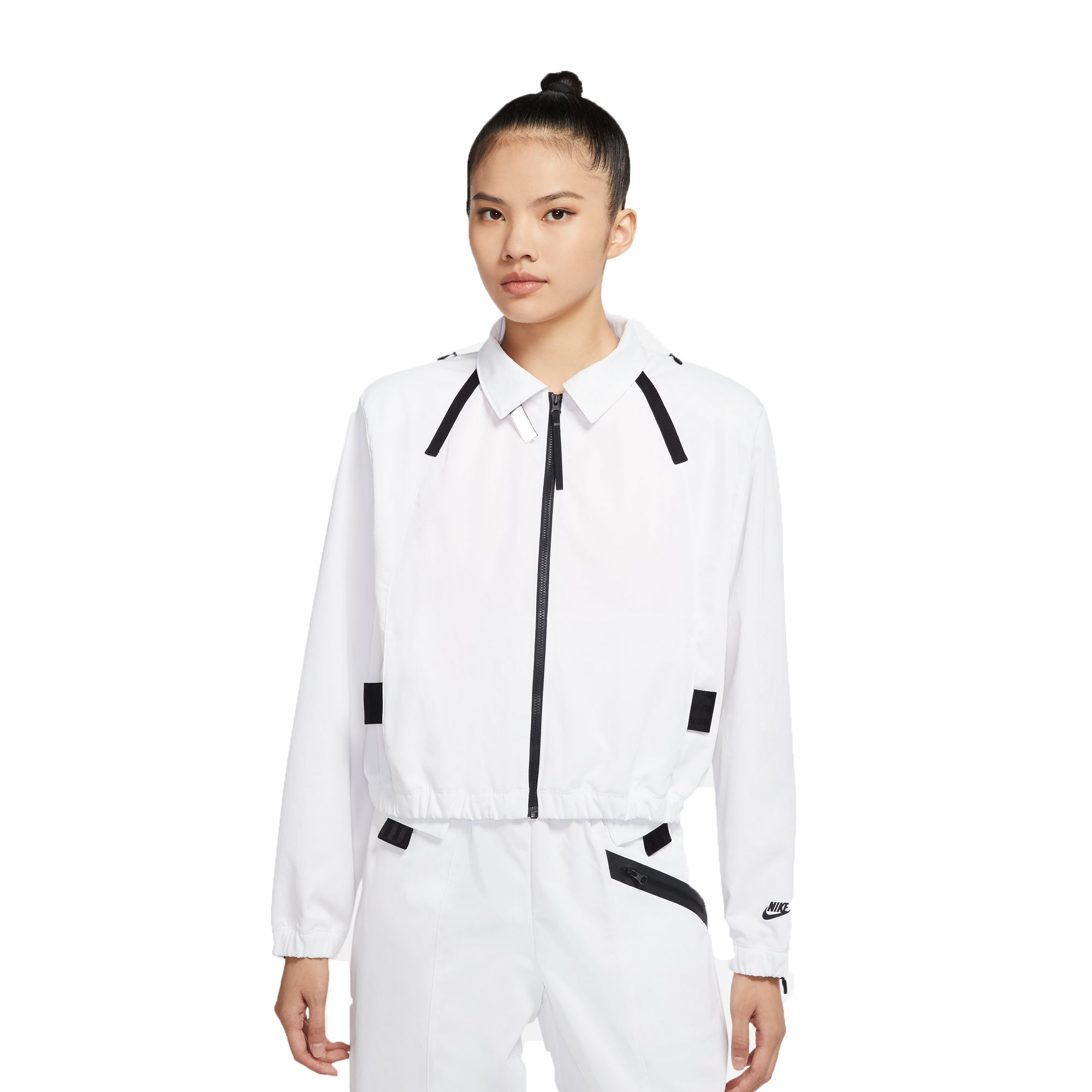 Оригінальна Womens Sportswear Tech Pack Jacket White Nike – вид ззаду