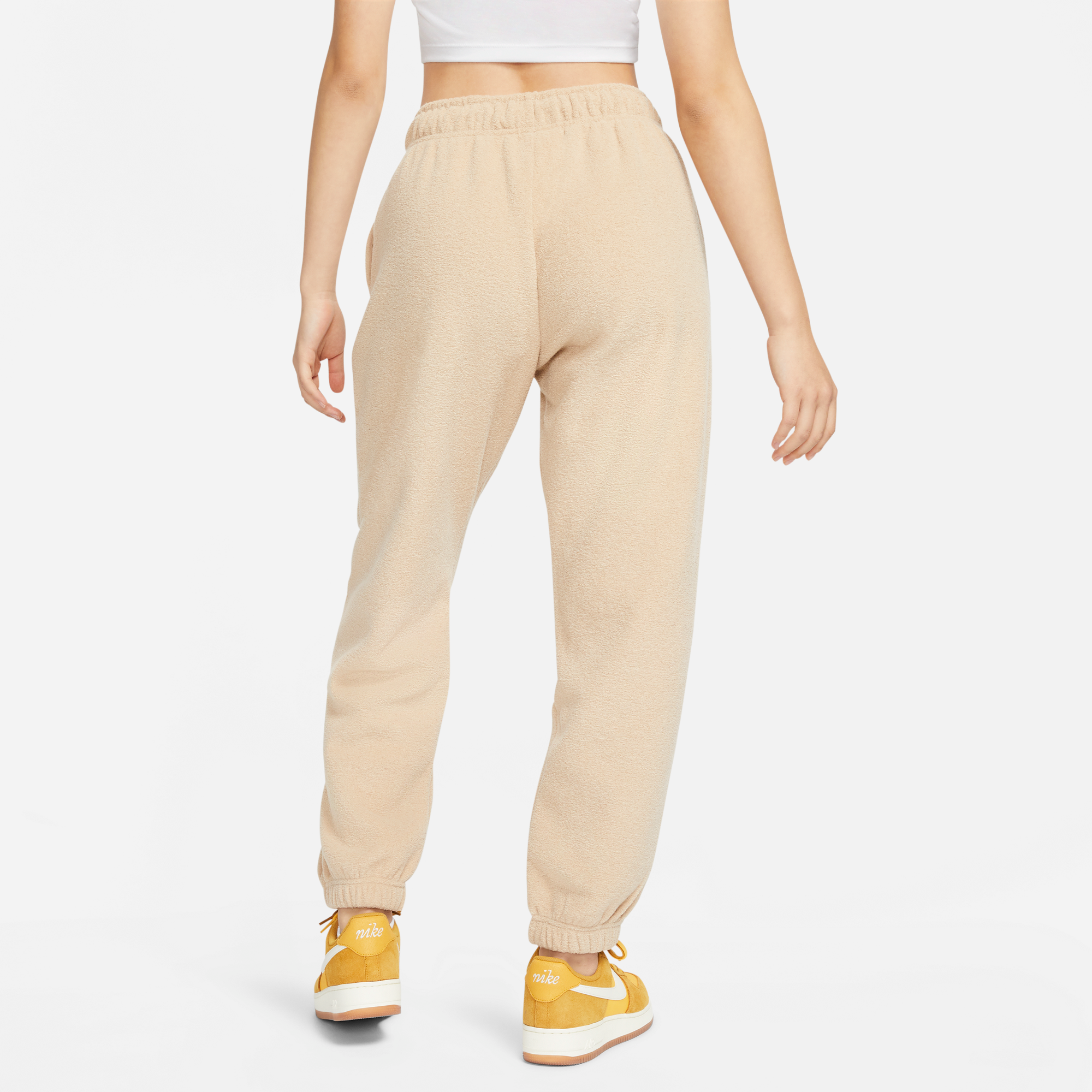 Womens Sportswear Plush High Rise Joggers Hemp Nike – Гарантія оригінальності – вид ззаду