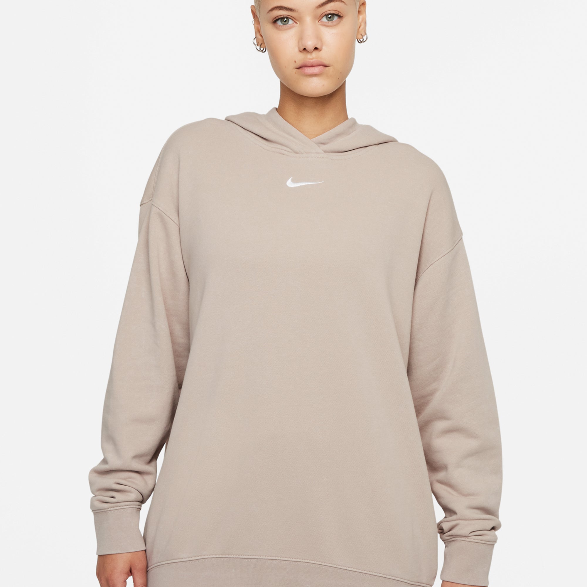 Оригінальна Womens Sportswear Washed Fleece Hoodie Cream Nike – вид ззаду - NIKE