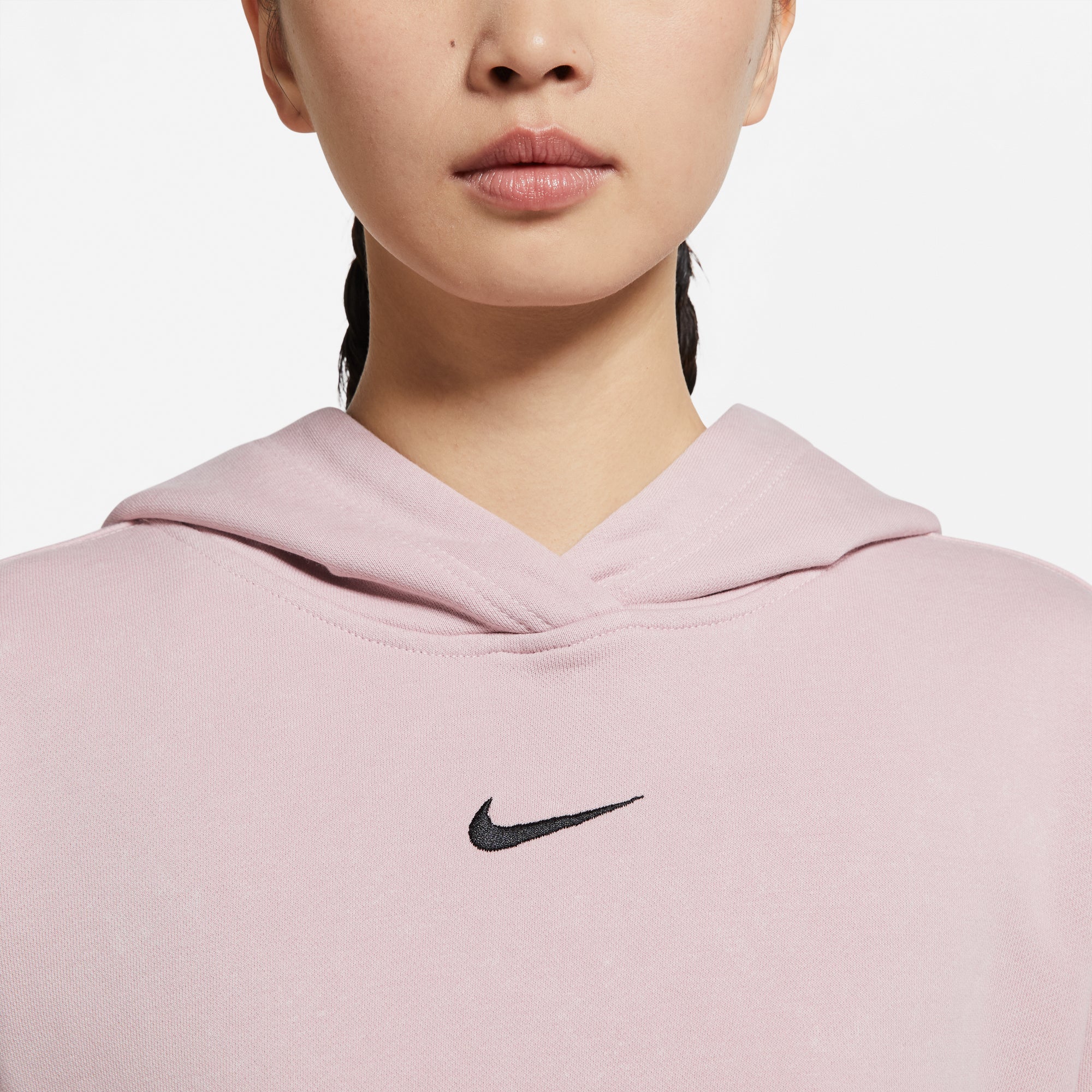 Womens Sportswear Washed Fleece Hoodie Champagne Nike оригінал – Купити в Україні – збільшений вид - NIKE