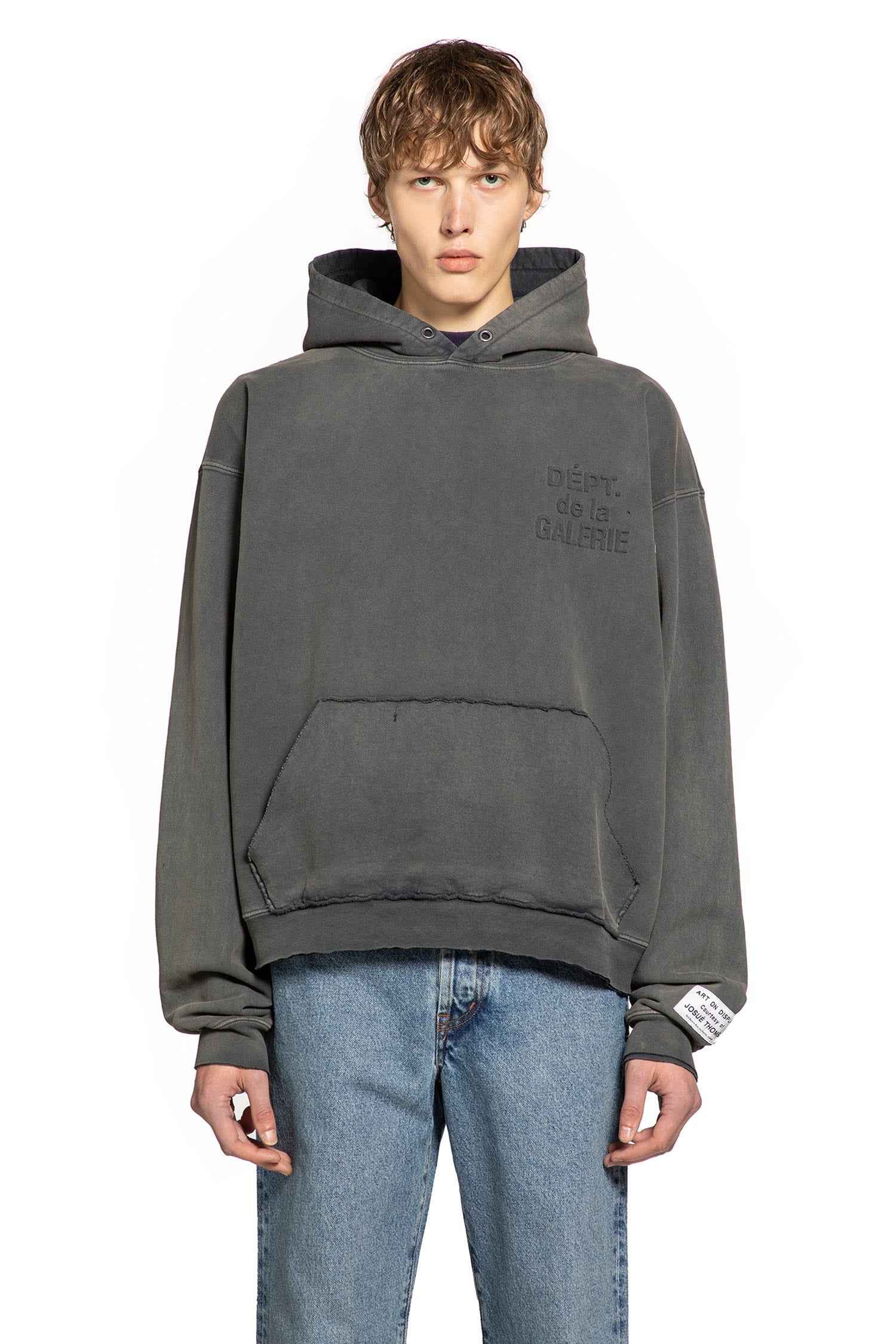 Dept Embossed Logo Hoodie Gallery department – Гарантія оригінальності – вид ззаду