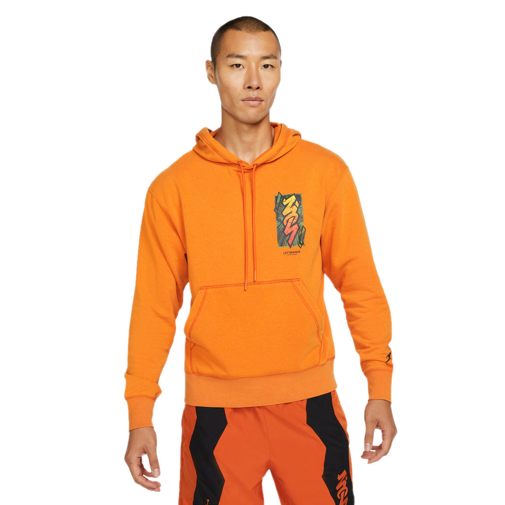 Оригінальна Jordan Mens Dri-Fit Zion Hoodie Campfire Orange Air jordan – вид ззаду