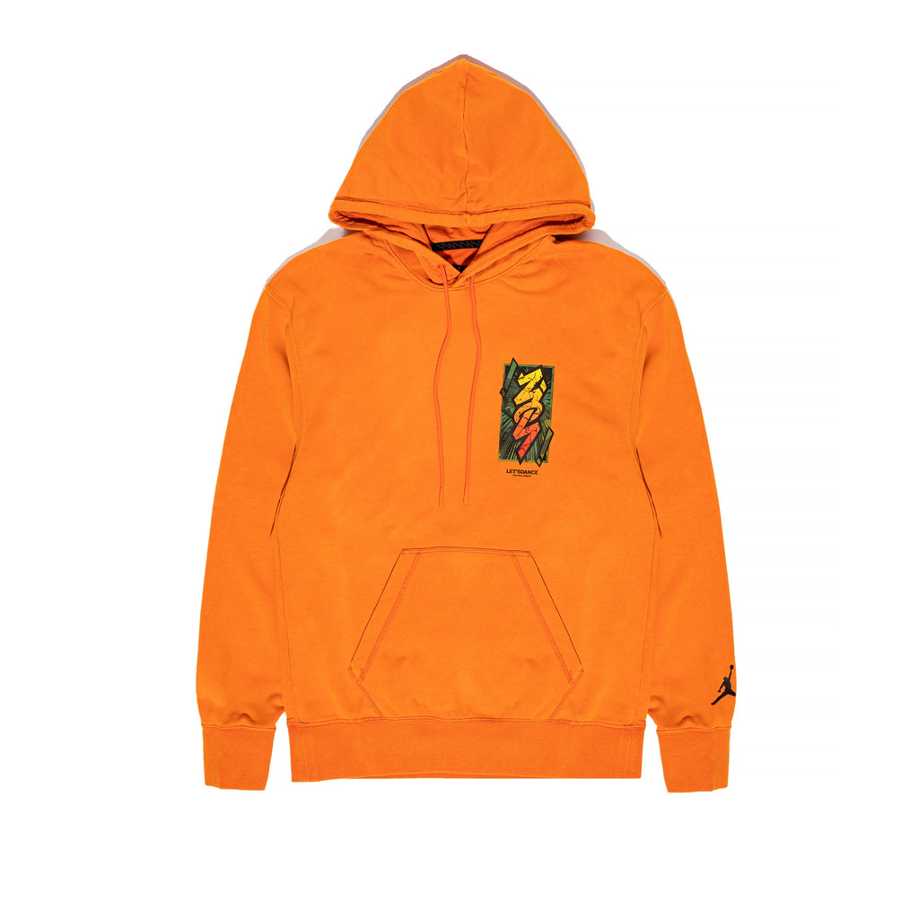 Оригінальна Jordan Mens Dri-Fit Zion Hoodie Campfire Orange Air jordan – боковий вид