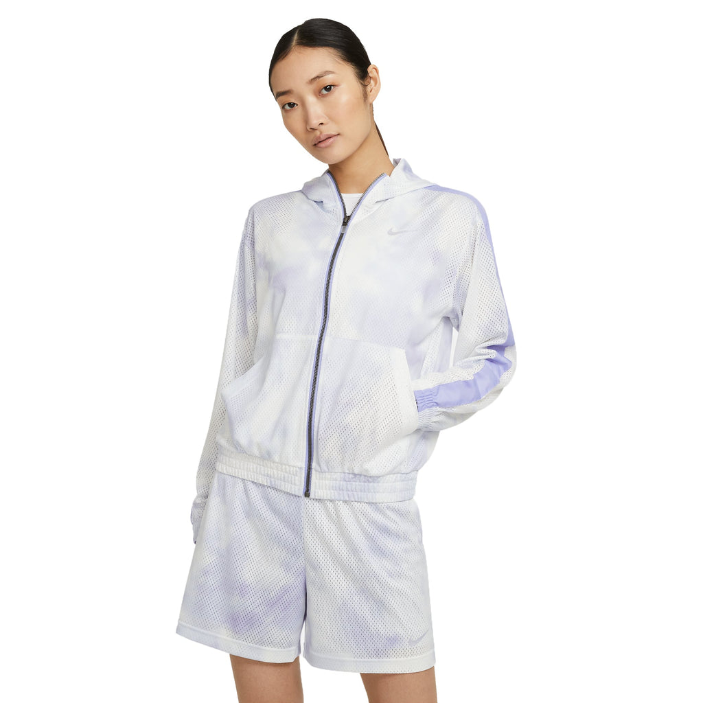 Womens Sportswear Icon Clash Jacket Light Thistle Nike – Гарантія оригінальності – вид ззаду
