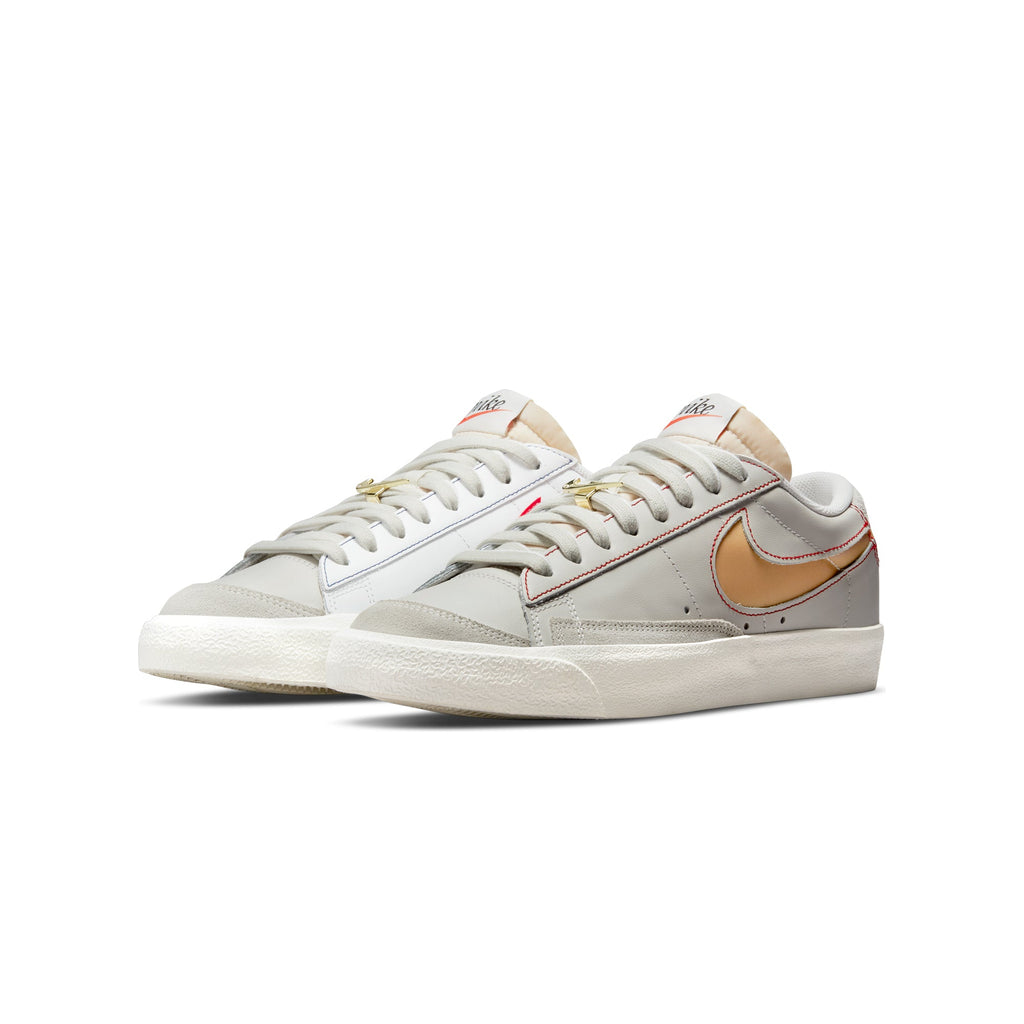 Mens Blazer Low 77 Prm Shoes Light Bone Nike – Гарантія оригінальності – вид ззаду