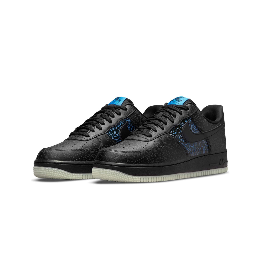 Mens Air Force 1 07 X Space Jam: A New Legacy Black Nike оригінал – Купити в Україні – вид ззаду
