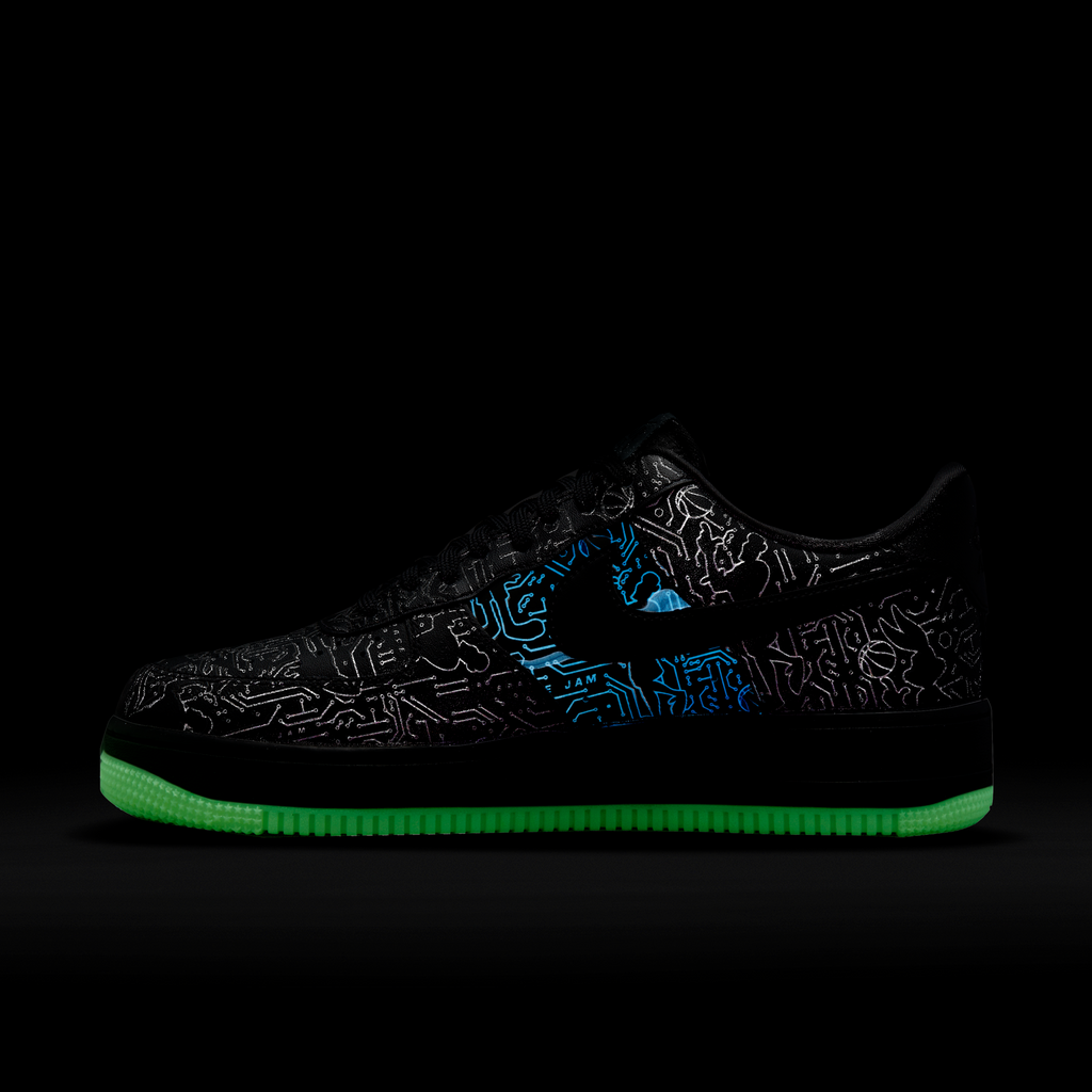 Mens Air Force 1 07 X Space Jam: A New Legacy Black Nike оригінал – Купити в Україні – збільшений вид