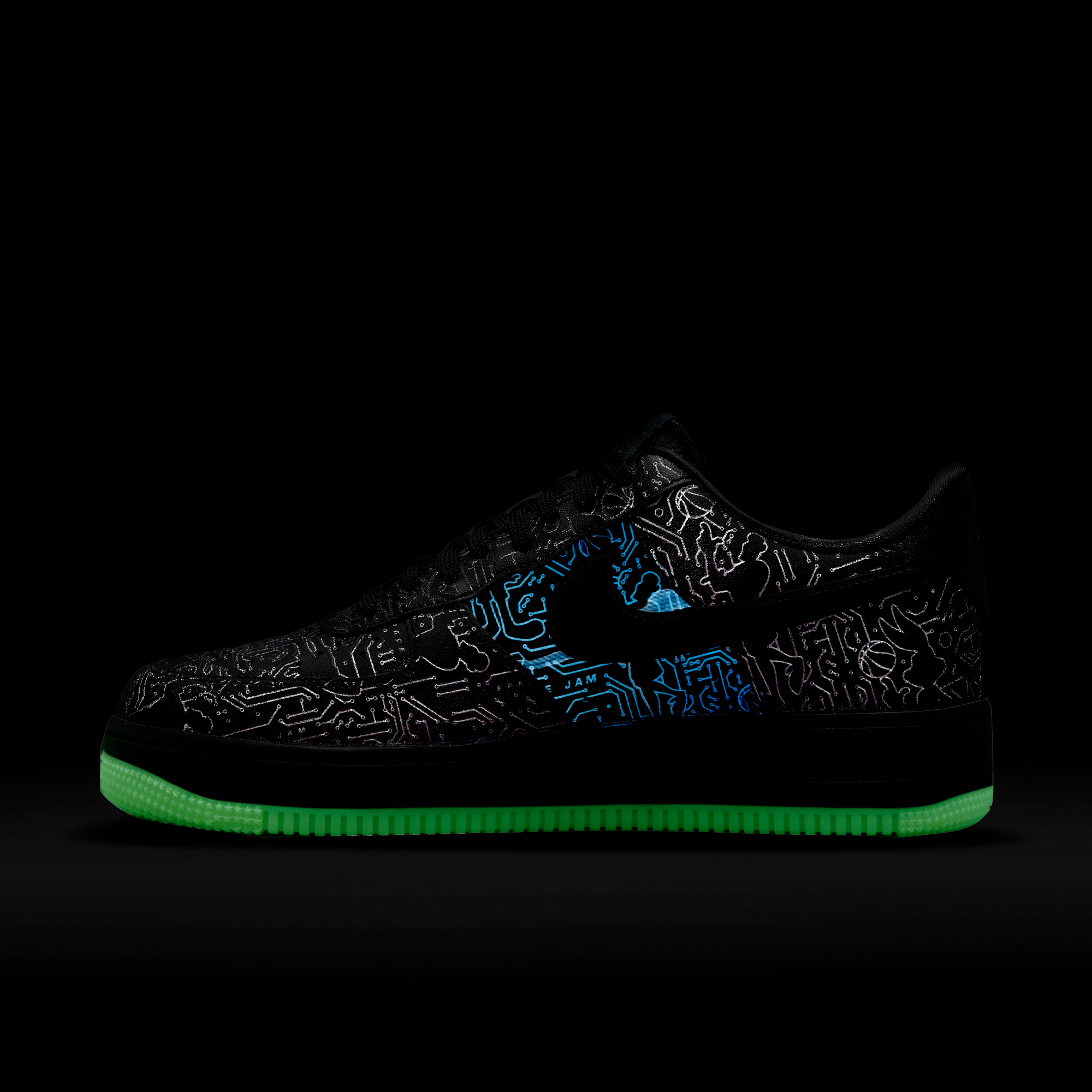 Mens Air Force 1 07 X Space Jam: A New Legacy Black Nike оригінал – Купити в Україні – збільшений вид