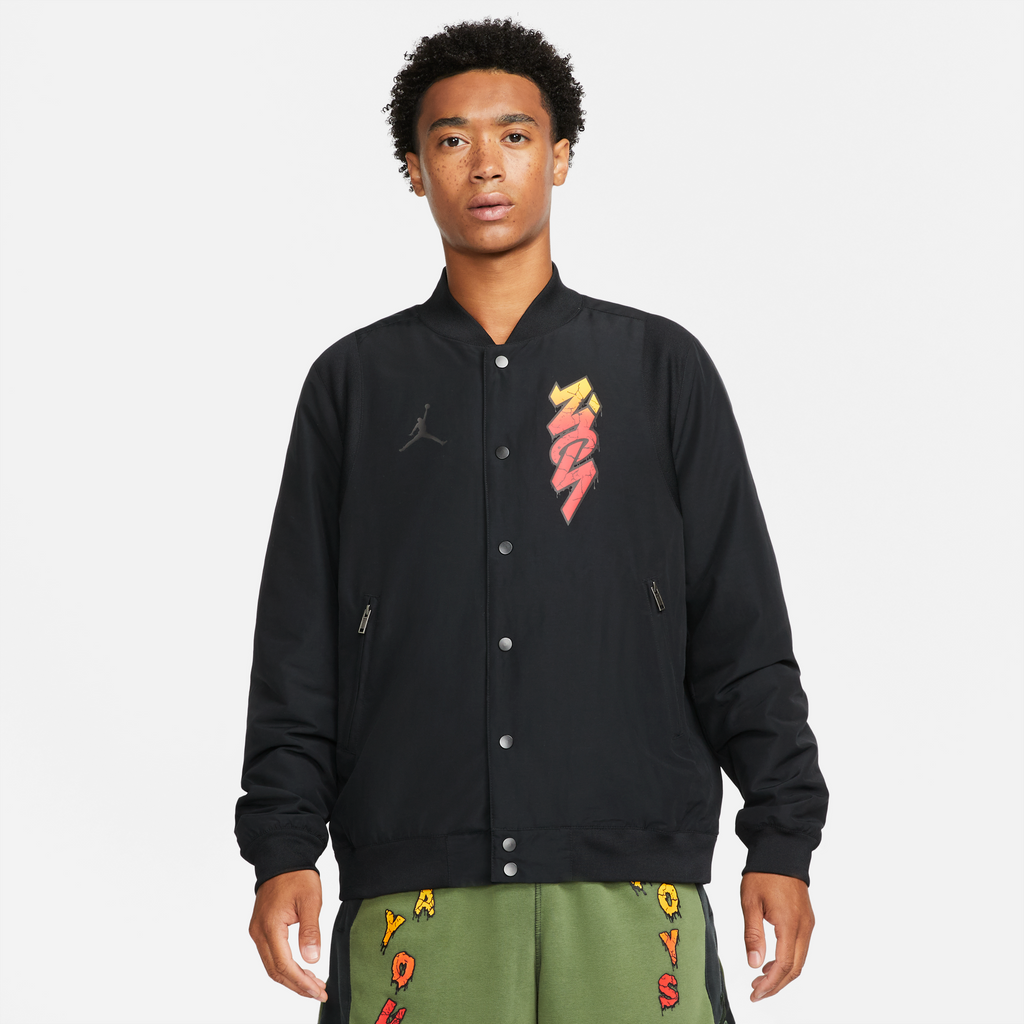 Оригінальна Jordan Mens Zion Flight Jacket Black Air jordan – вид ззаду
