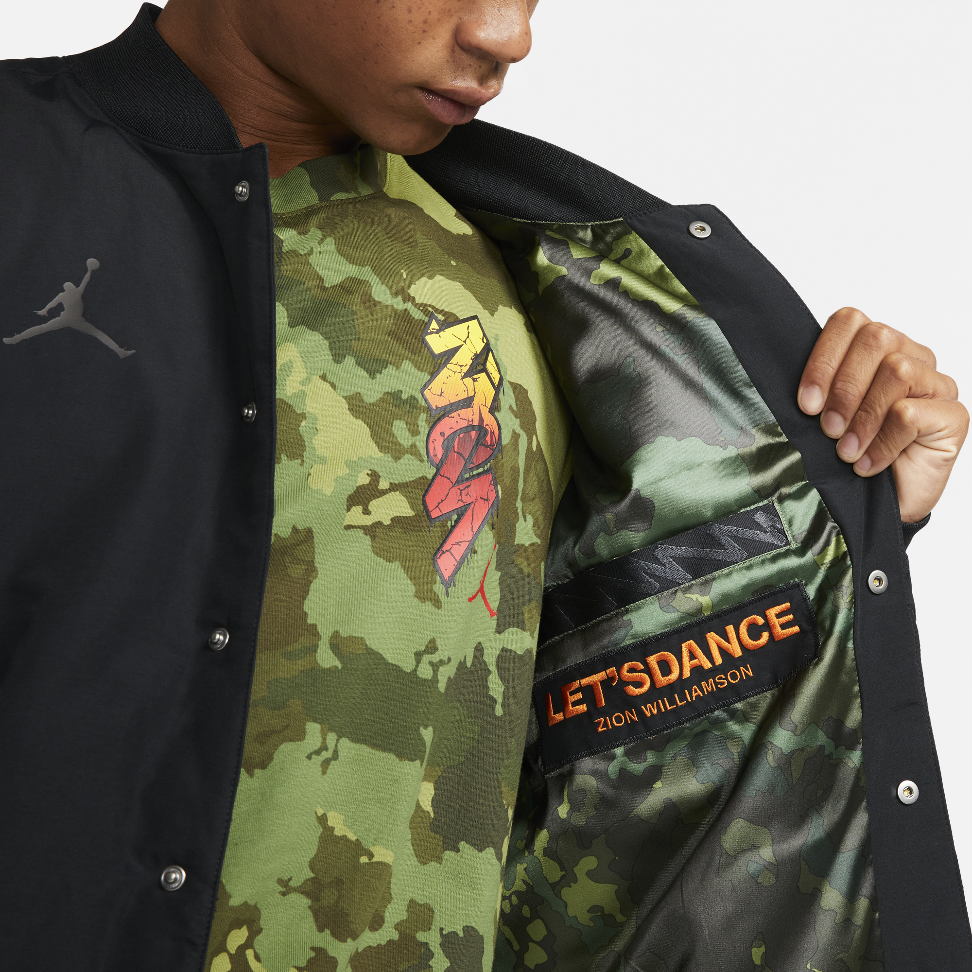 Оригінальна Jordan Mens Zion Flight Jacket Black Air jordan – збільшений вид