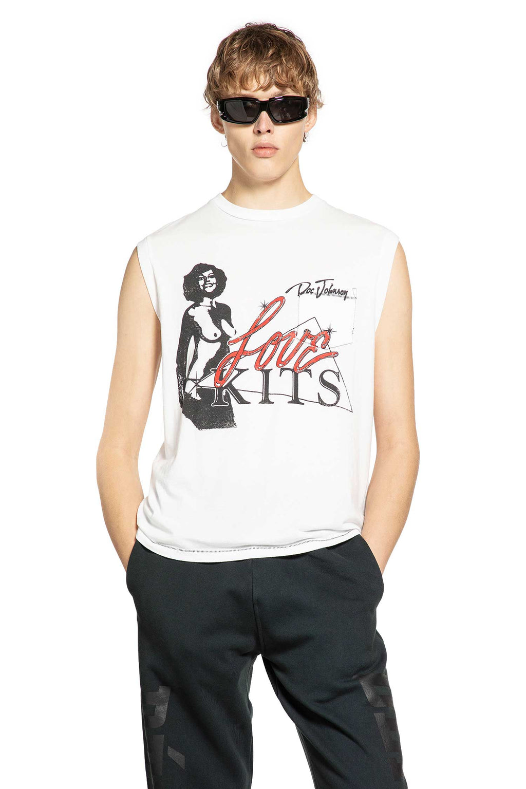 Doc Johnson: Love Kits Sleeveless Tee Gallery department – Гарантія оригінальності – боковий вид
