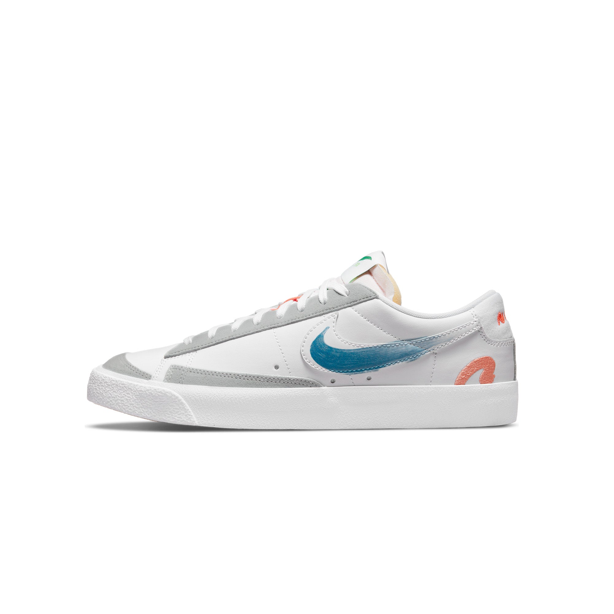 Оригінальна Mens Flyleather Blazer Low 77 Shoes White Nike – боковий вид