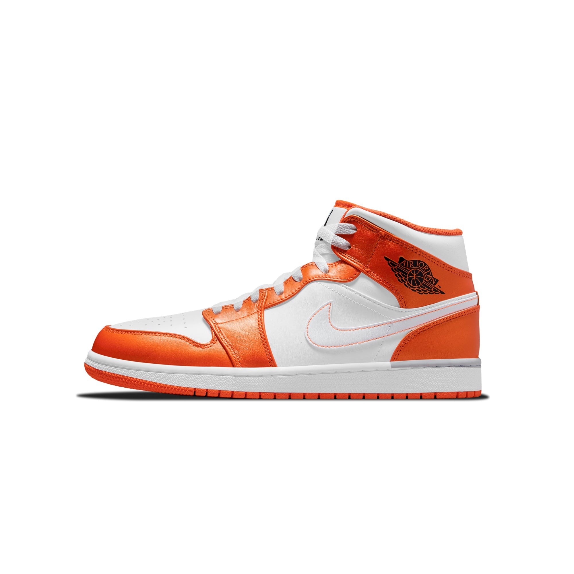 Оригінальна Mens 1 MID Se Shoes Electro Orange Air jordan – боковий вид