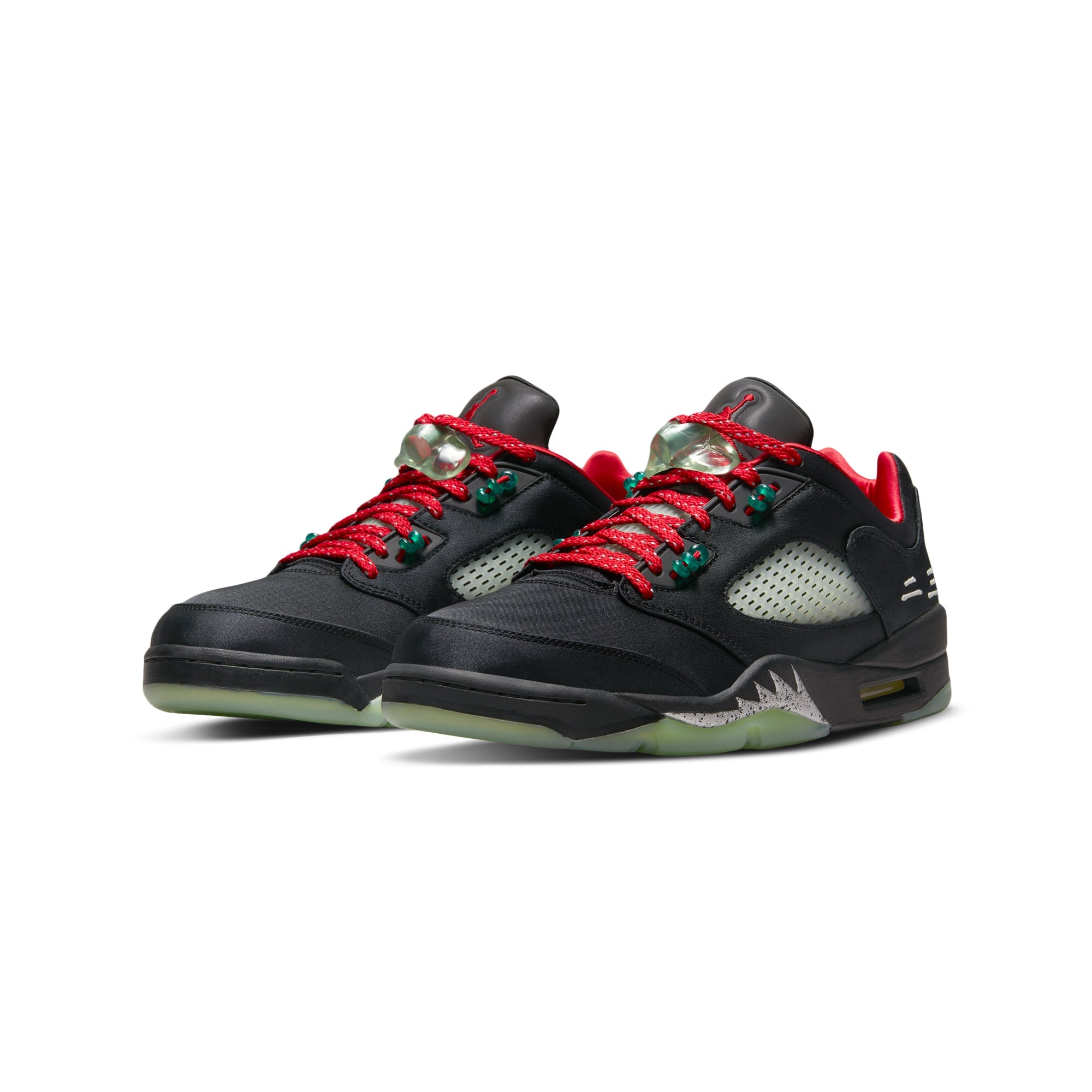 X Clot Mens 5 Retro Low Sp Shoes Jade Air jordan – Гарантія оригінальності – вид ззаду