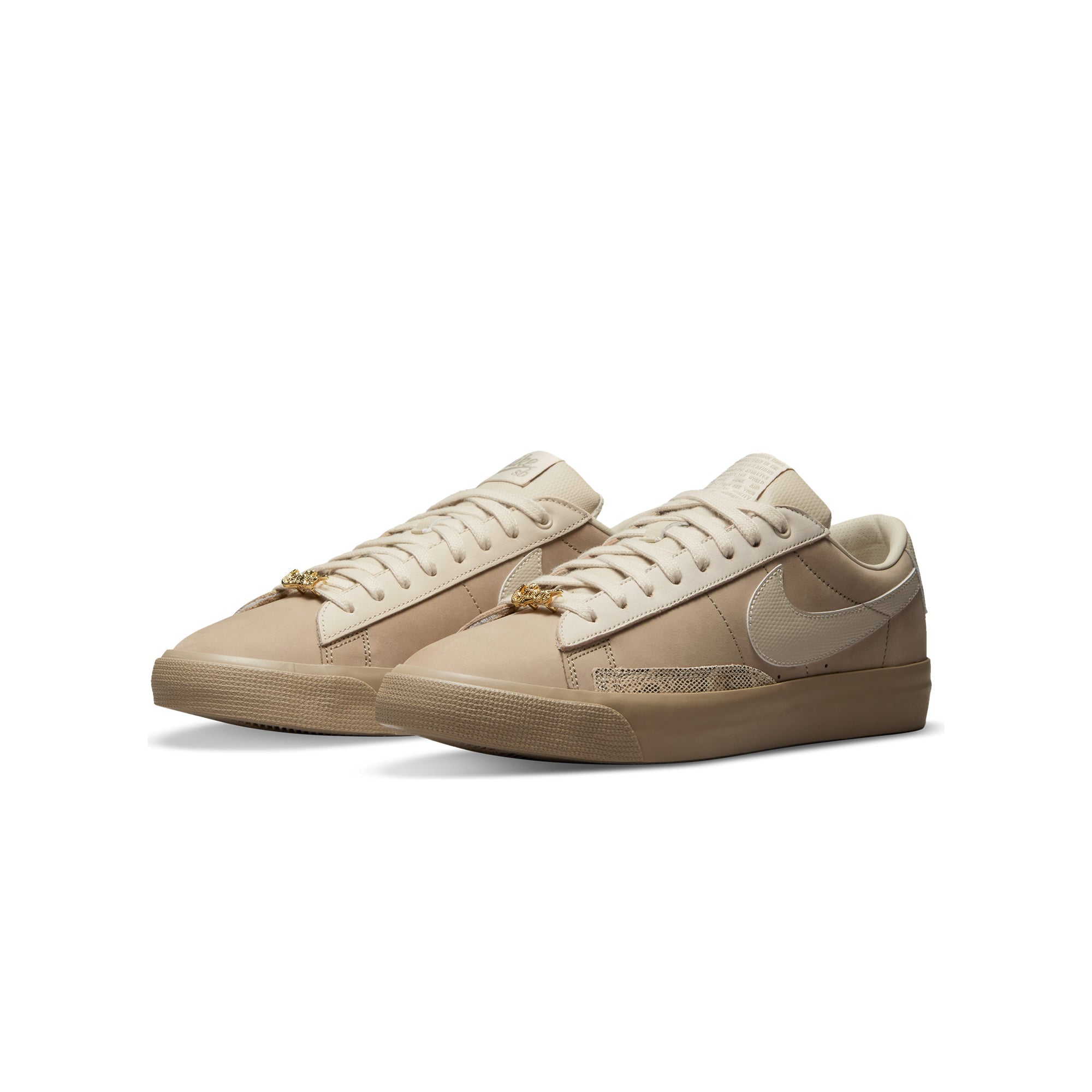 Mens Zoom Blazer Low Shoes Khaki Nike – Гарантія оригінальності – вид ззаду