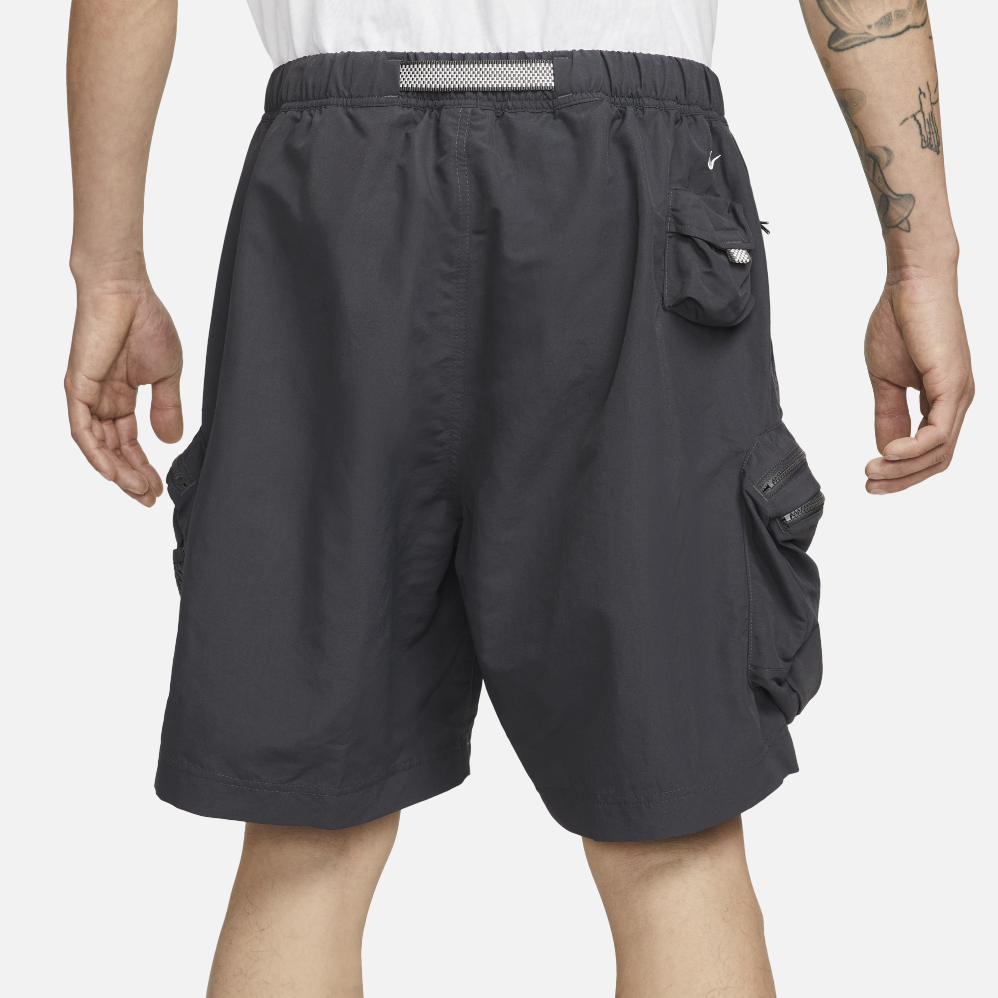 Mens Snowgrass Cargo Shorts Black Nike оригінал – Купити в Україні – вид ззаду
