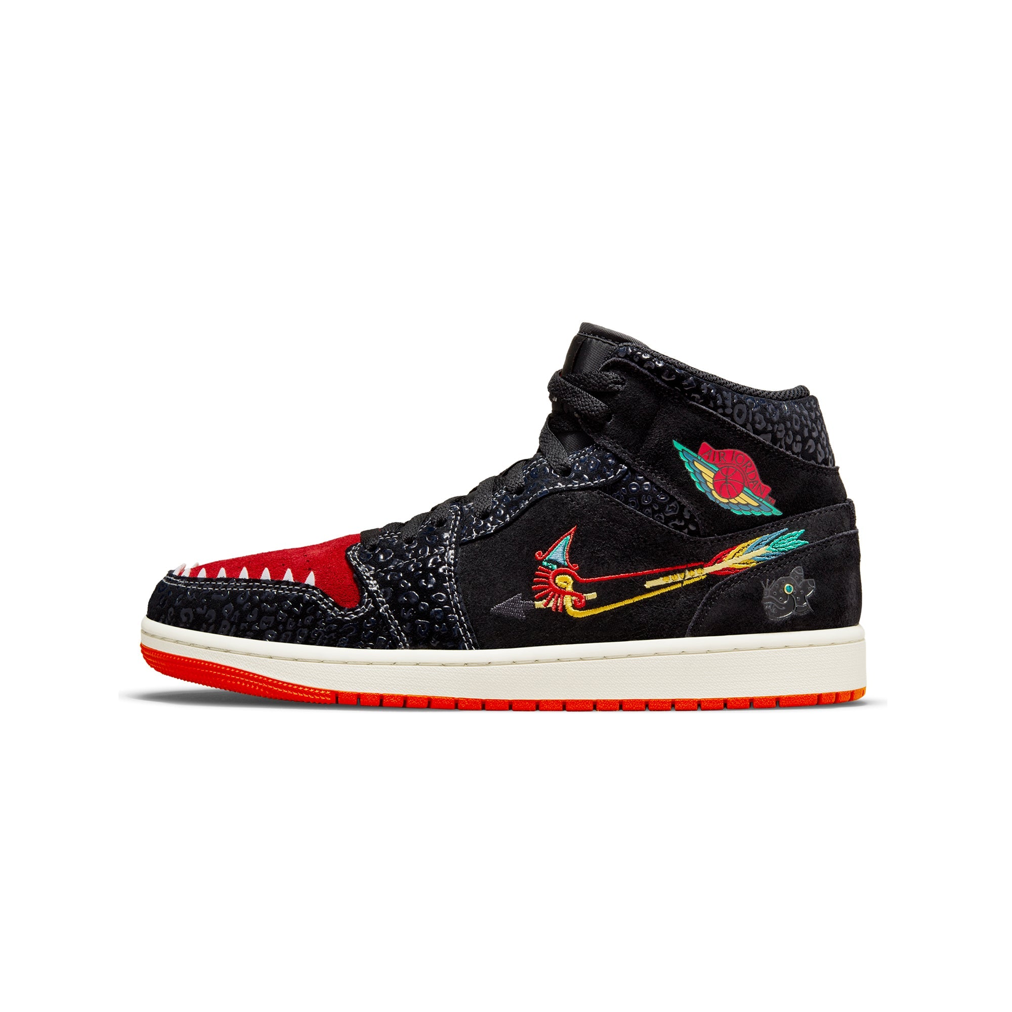 1 Mens MID Se Shoe Black Air jordan – Гарантія оригінальності – боковий вид