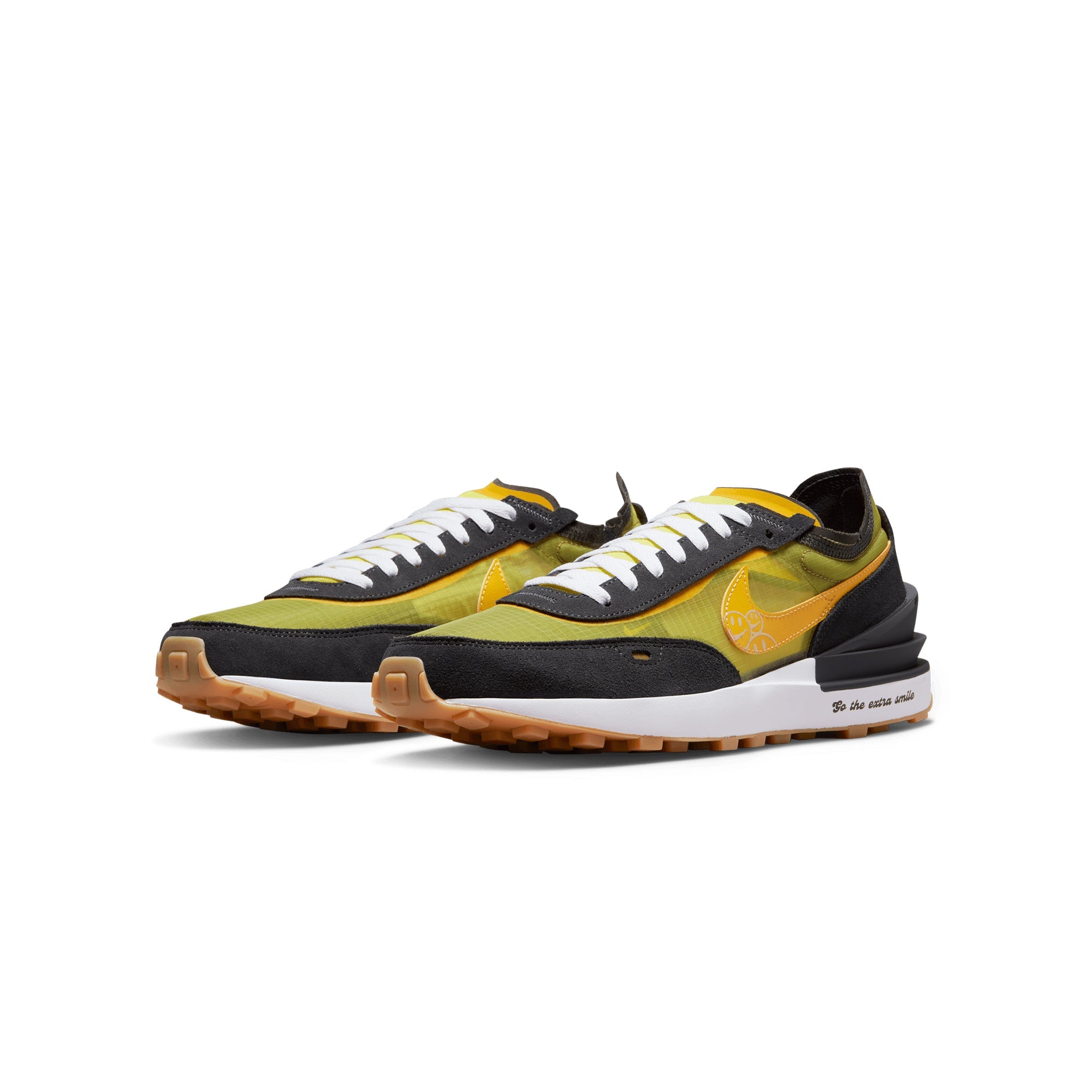 Mens Waffle One Se Shoes Yellow Strike Nike – Гарантія оригінальності – вид ззаду