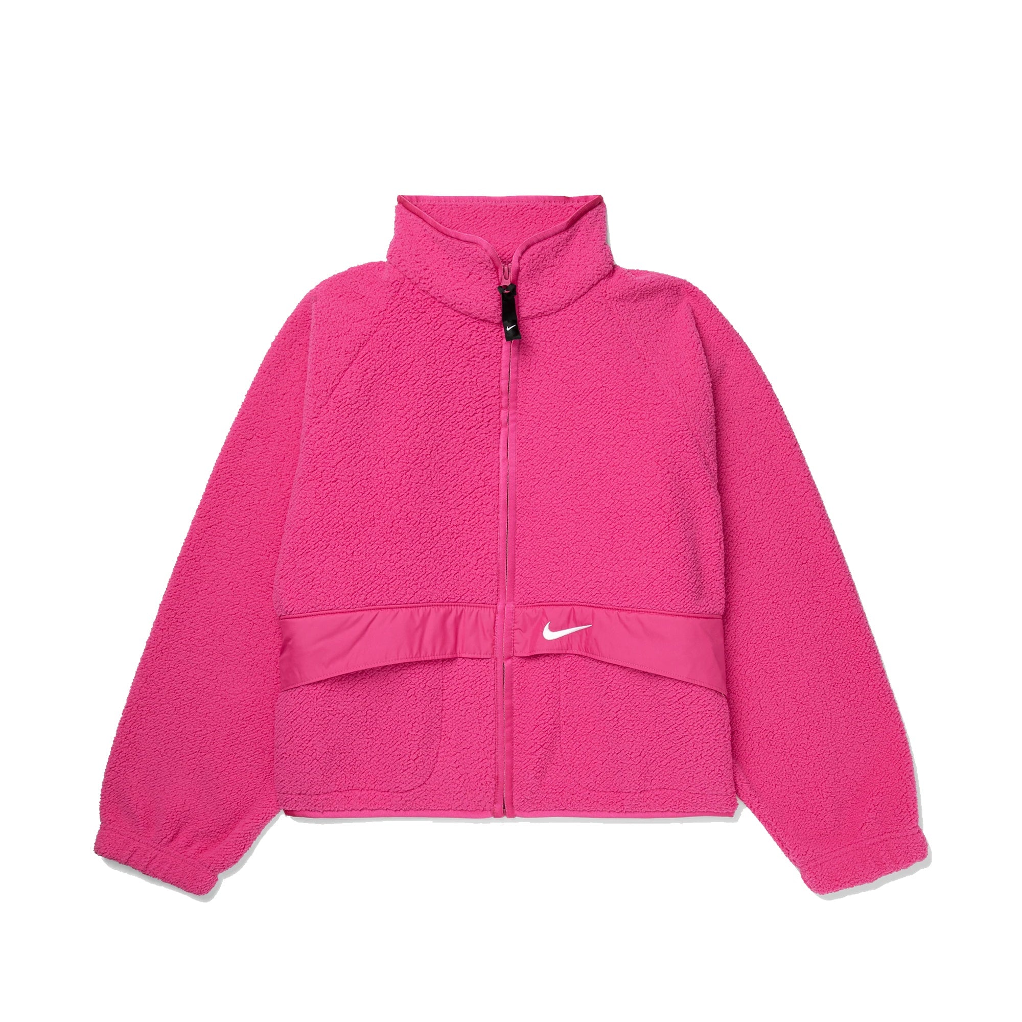 Womens Essential Jacket Active Pink Nike – Гарантія оригінальності – боковий вид - NIKE