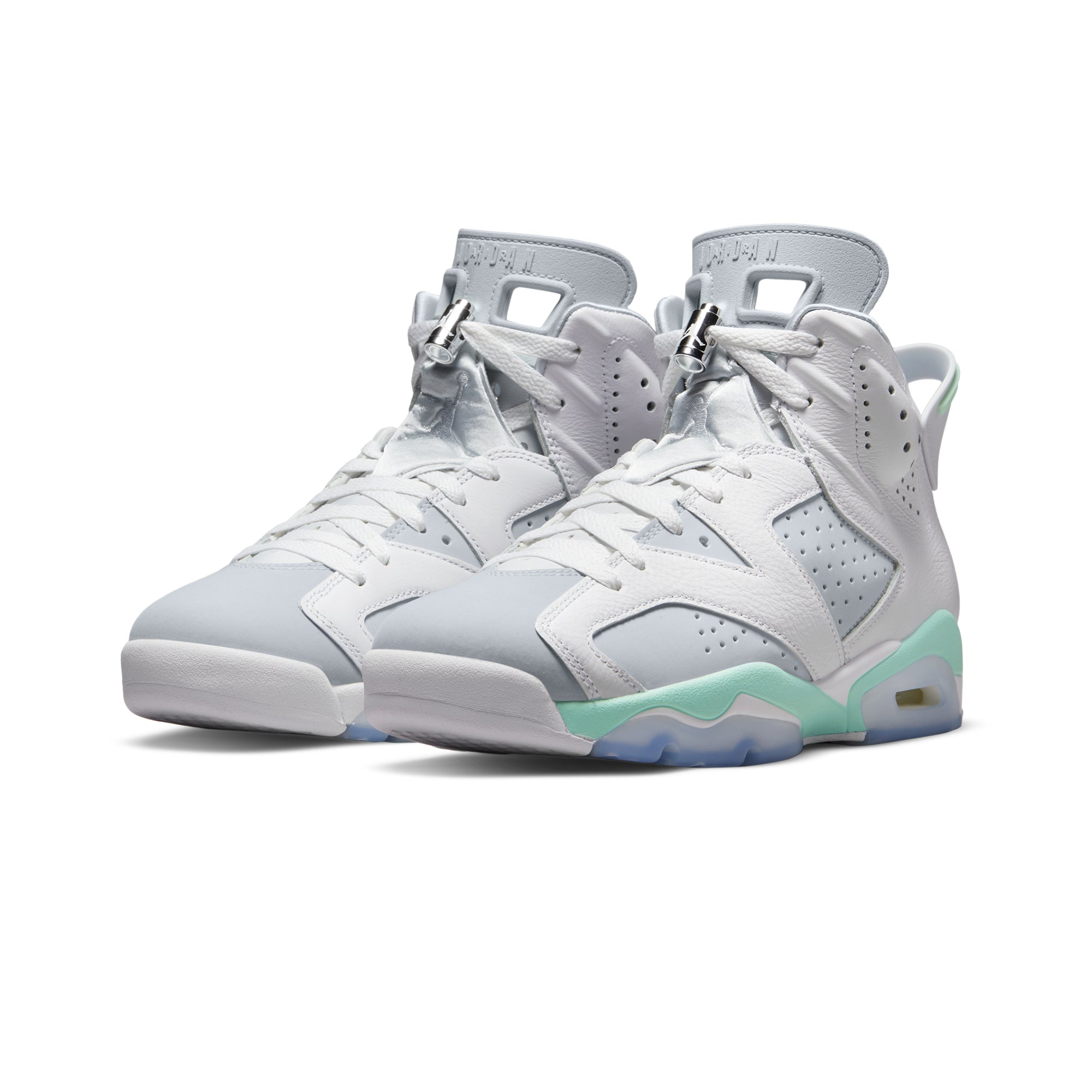 Оригінальна Womens 6 Retro Mint Foam Shoes Air jordan – вид ззаду