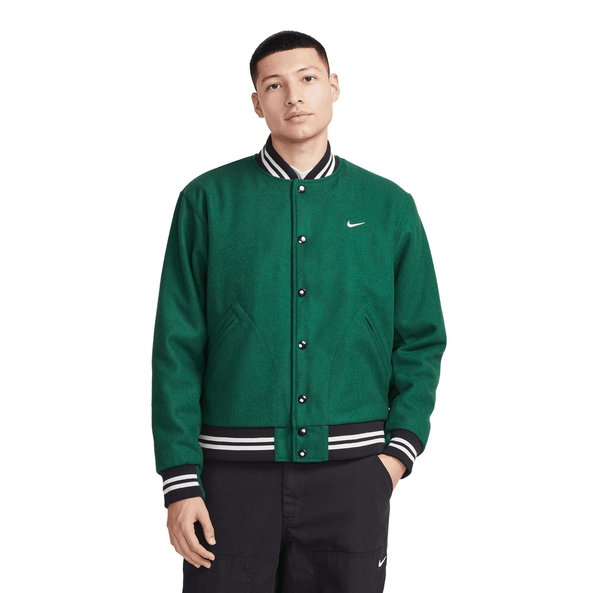 Sportswear Mens Sportswear Authentics Varsity Jacket Nike оригінал – Купити в Україні – вид ззаду - NIKE