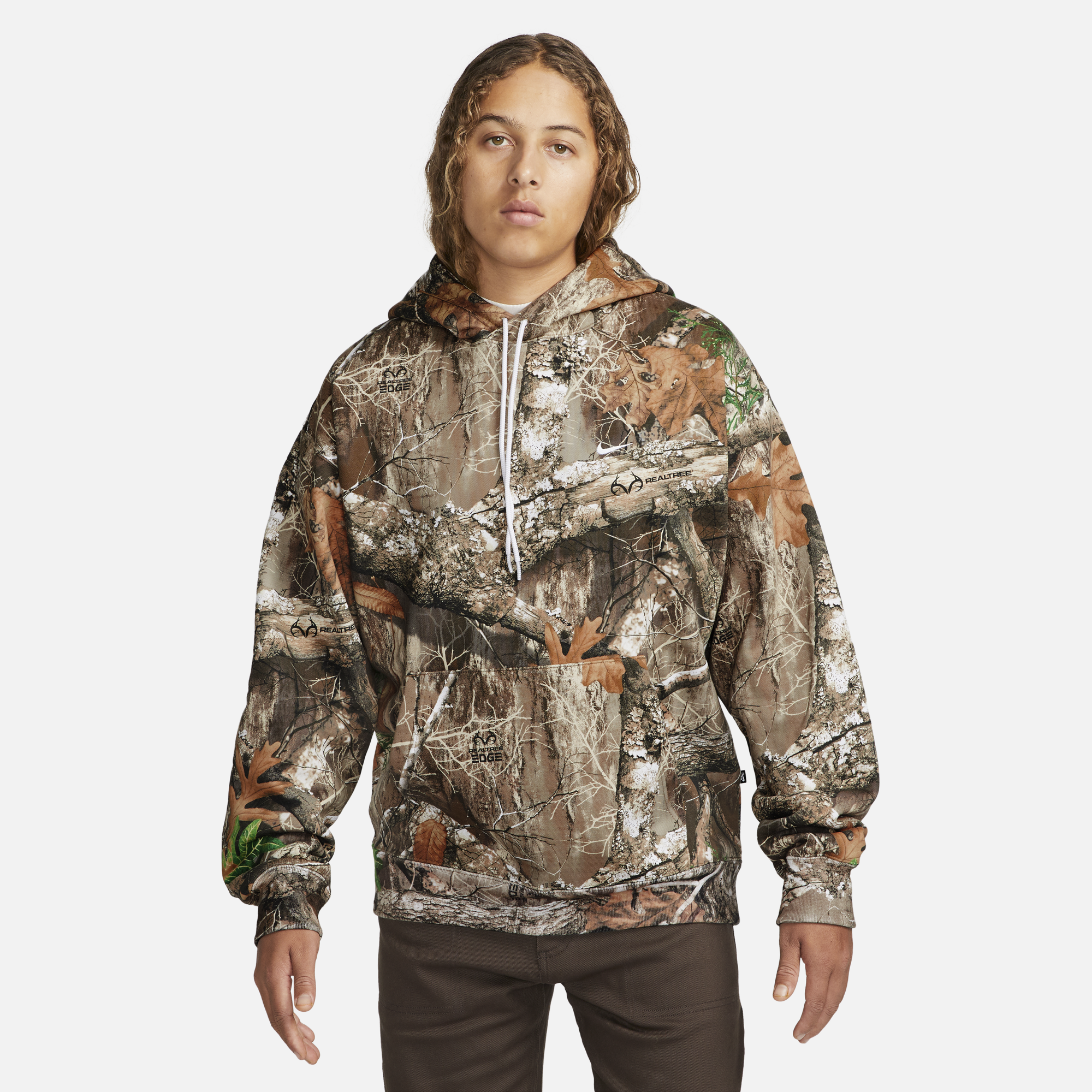 Mens Fleece Realtree Allover Print Hoodie Nike – Гарантія оригінальності – вид ззаду - NIKE