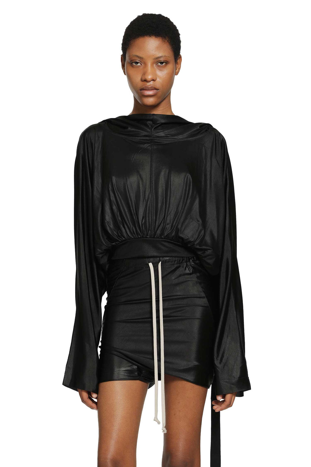 Cropped Hooded Top Rick owens – Гарантія оригінальності – вид ззаду