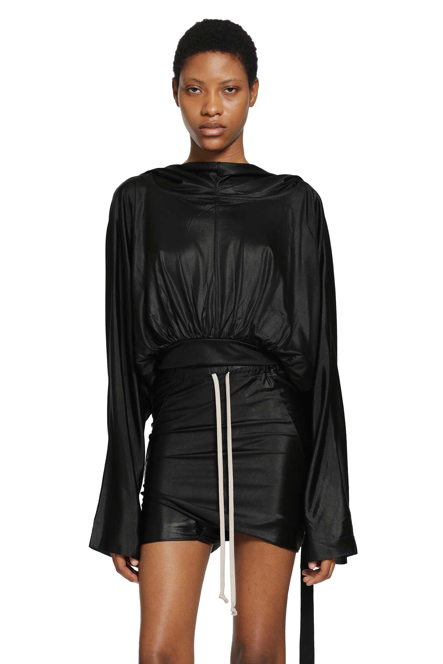 Cropped Hooded Top Rick owens – Гарантія оригінальності – вид ззаду