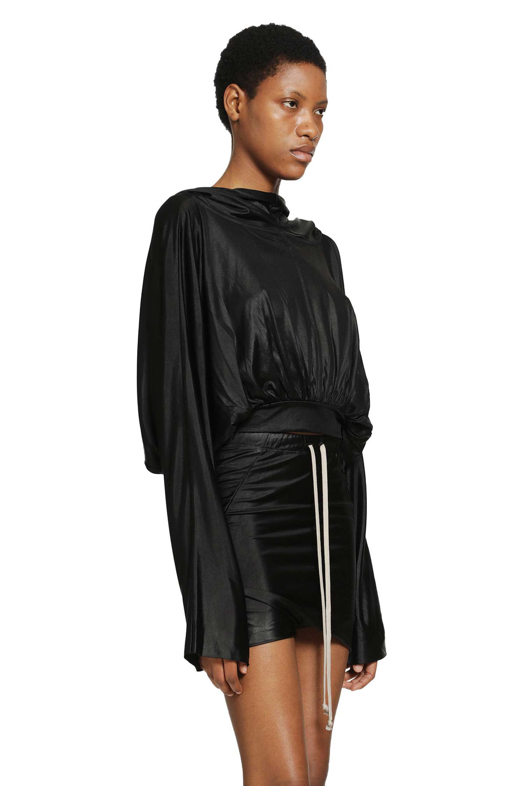 Cropped Hooded Top Rick owens – Гарантія оригінальності – детальний вид