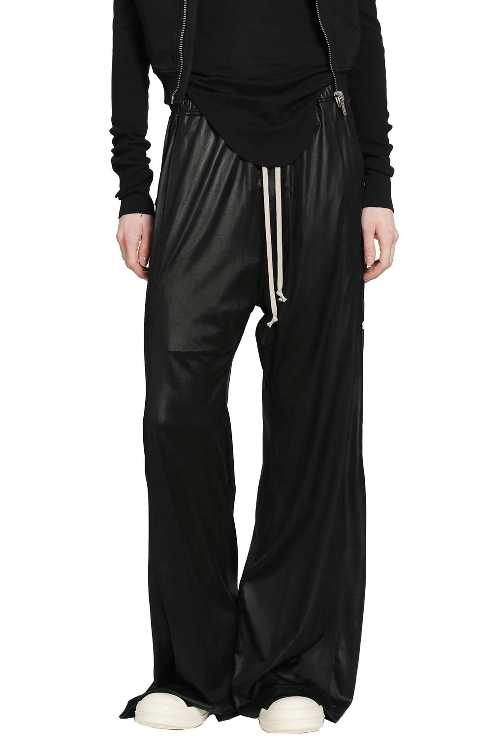 Оригінальна Temple Wide Pusher Pants In Liquid Jersey Rick owens – боковий вид