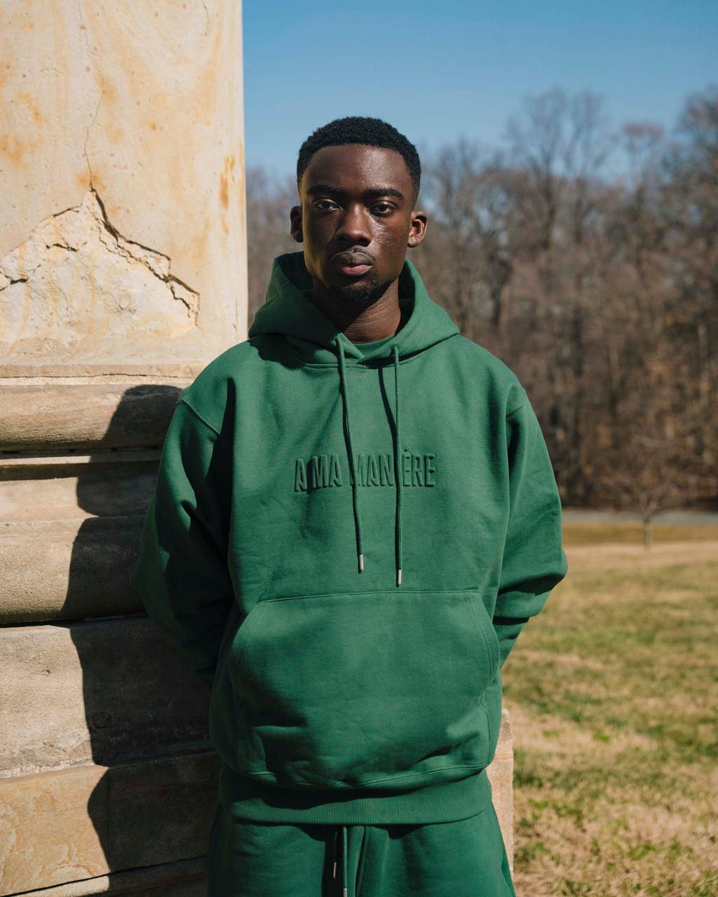 Contrast Stitch Hoodie A ma maniere – Гарантія оригінальності – вид ззаду