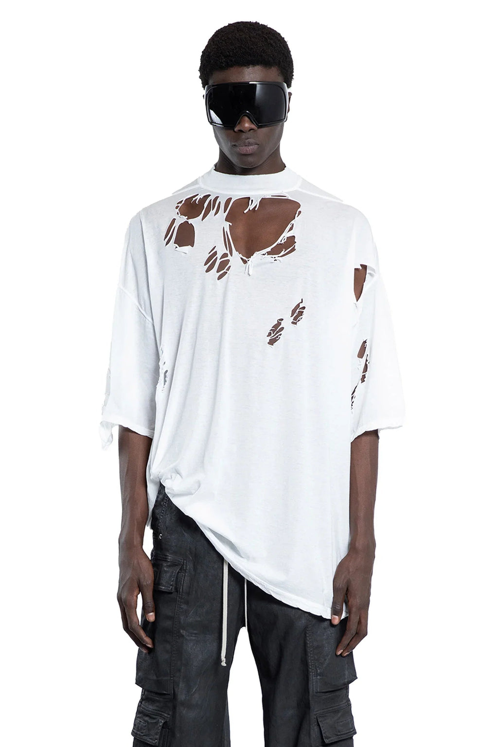 Оригінальна Hollywood Tommy T In Cotton Gauze Jersey Rick owens – боковий вид