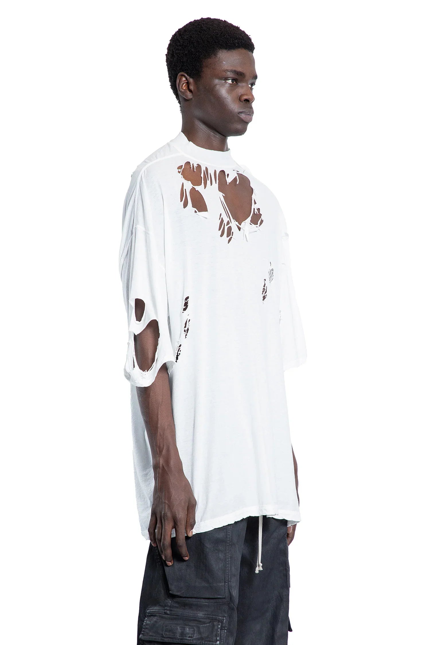 Оригінальна Hollywood Tommy T In Cotton Gauze Jersey Rick owens – детальний вид